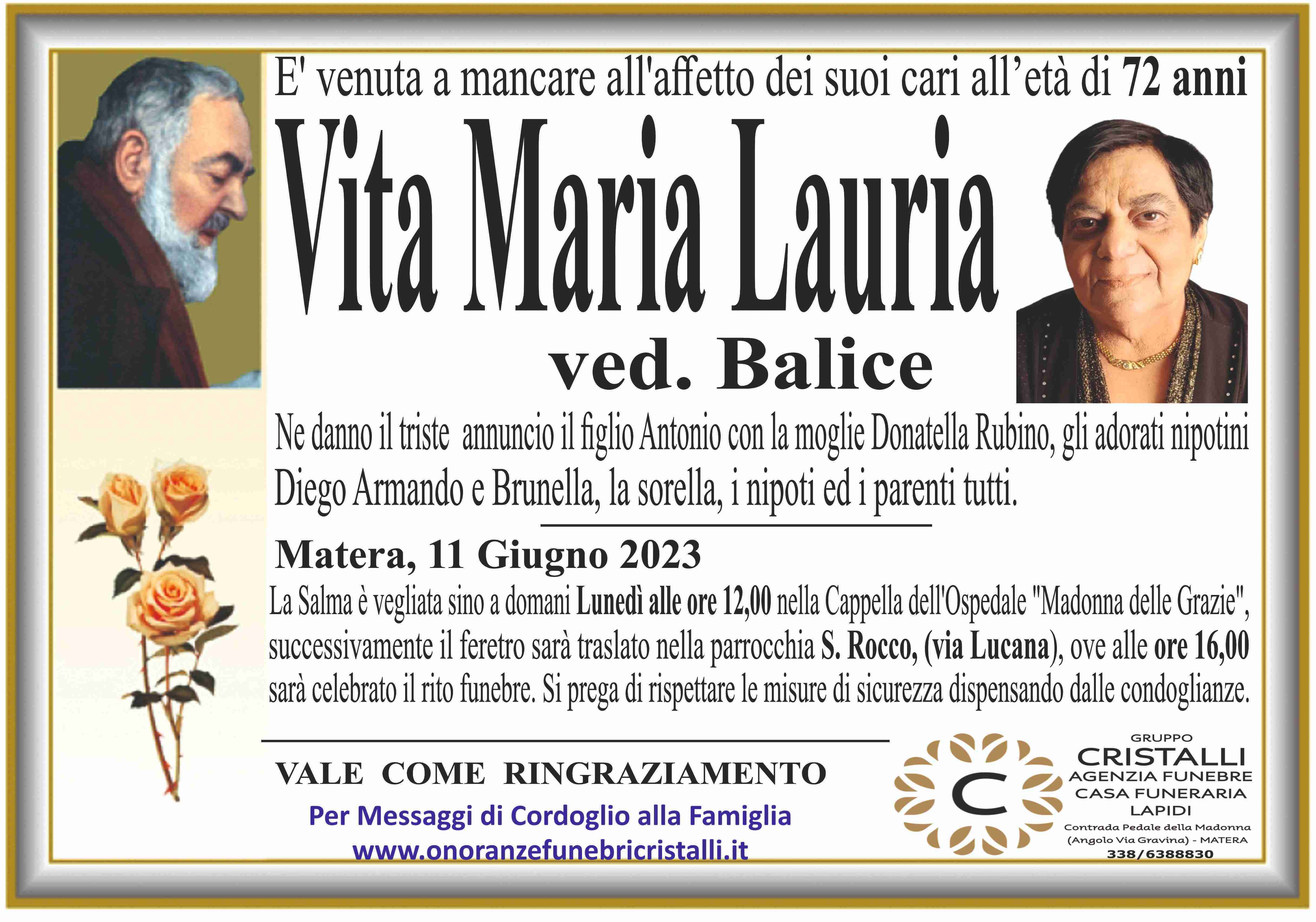 Vita Maria Lauria