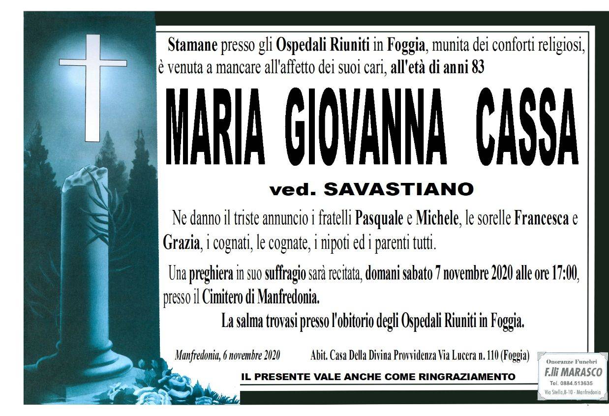 Maria Giovanna Cassa