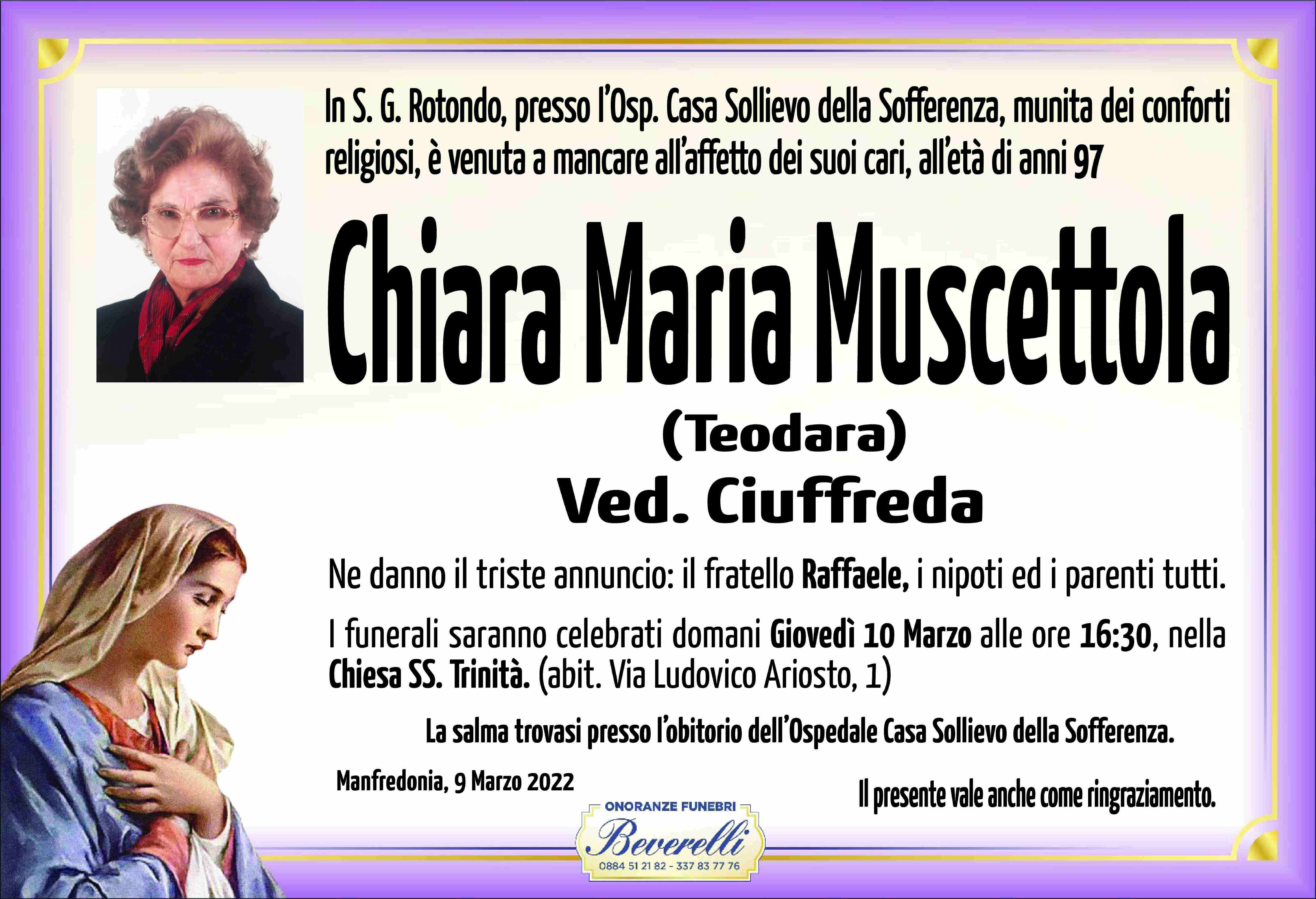 Chiara Maria Muscettola