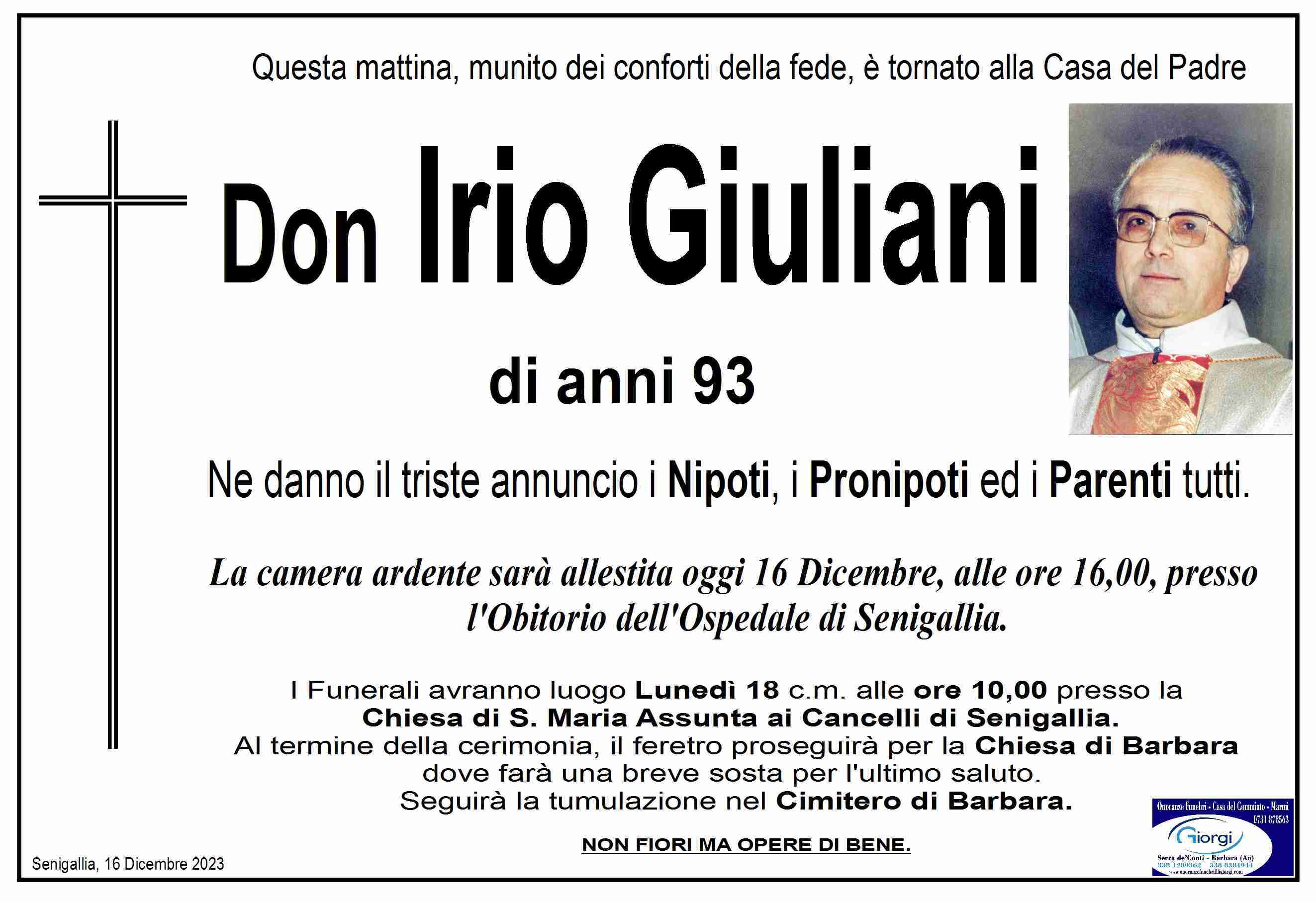 Don Irio Giuliani