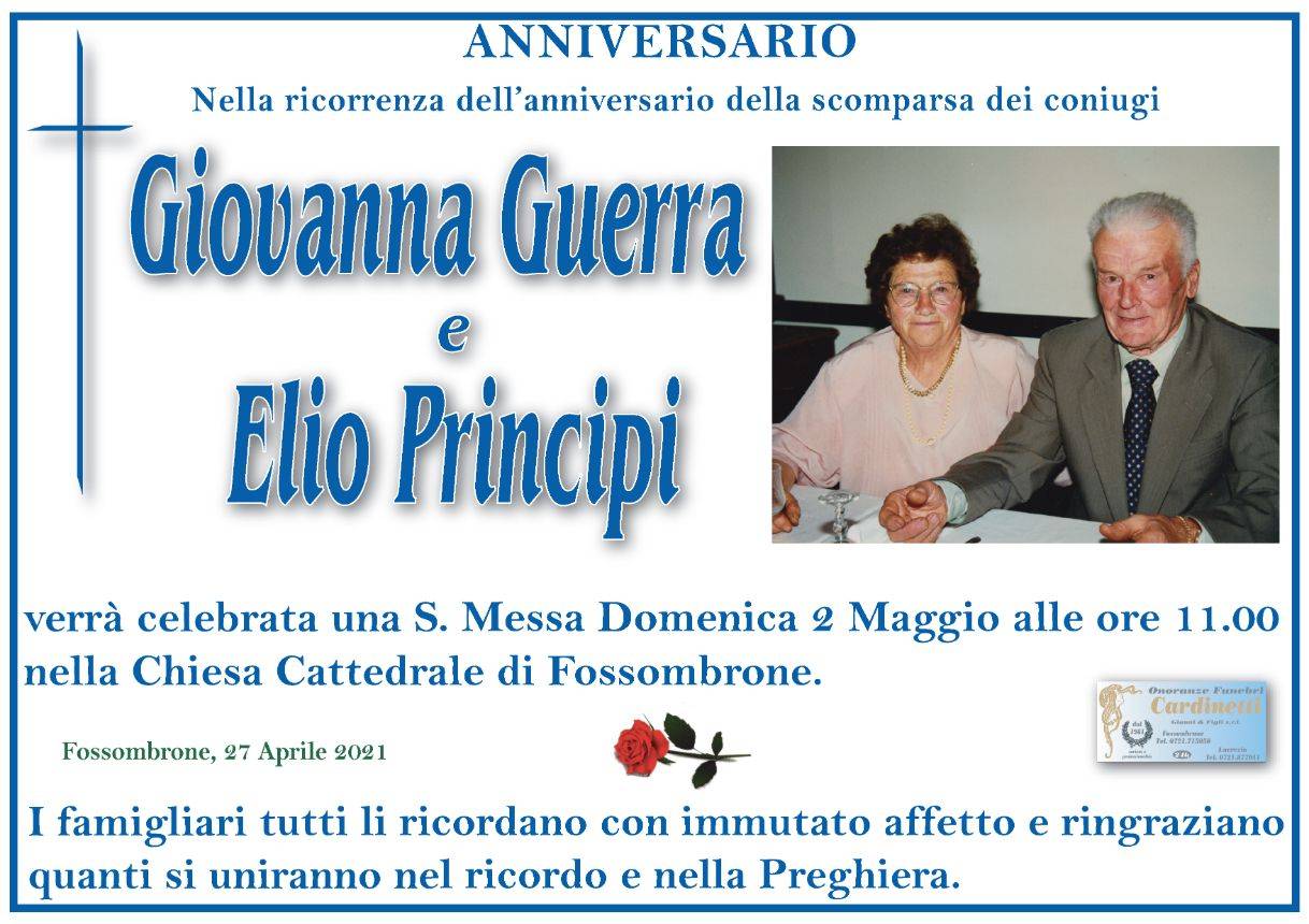 Giovanna Guerra e Elio Principi