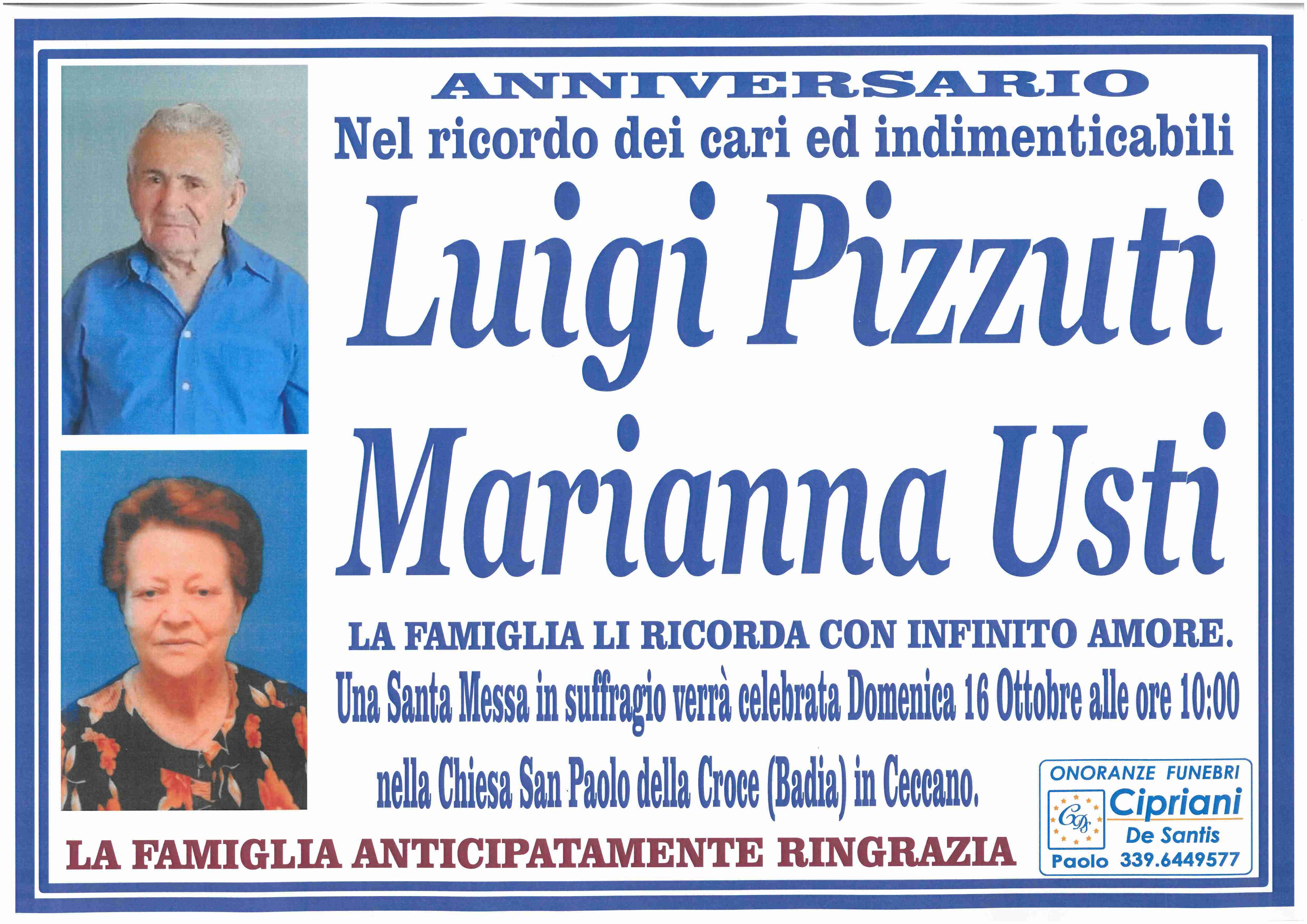 Luigi Pizzuti Marianna Usti