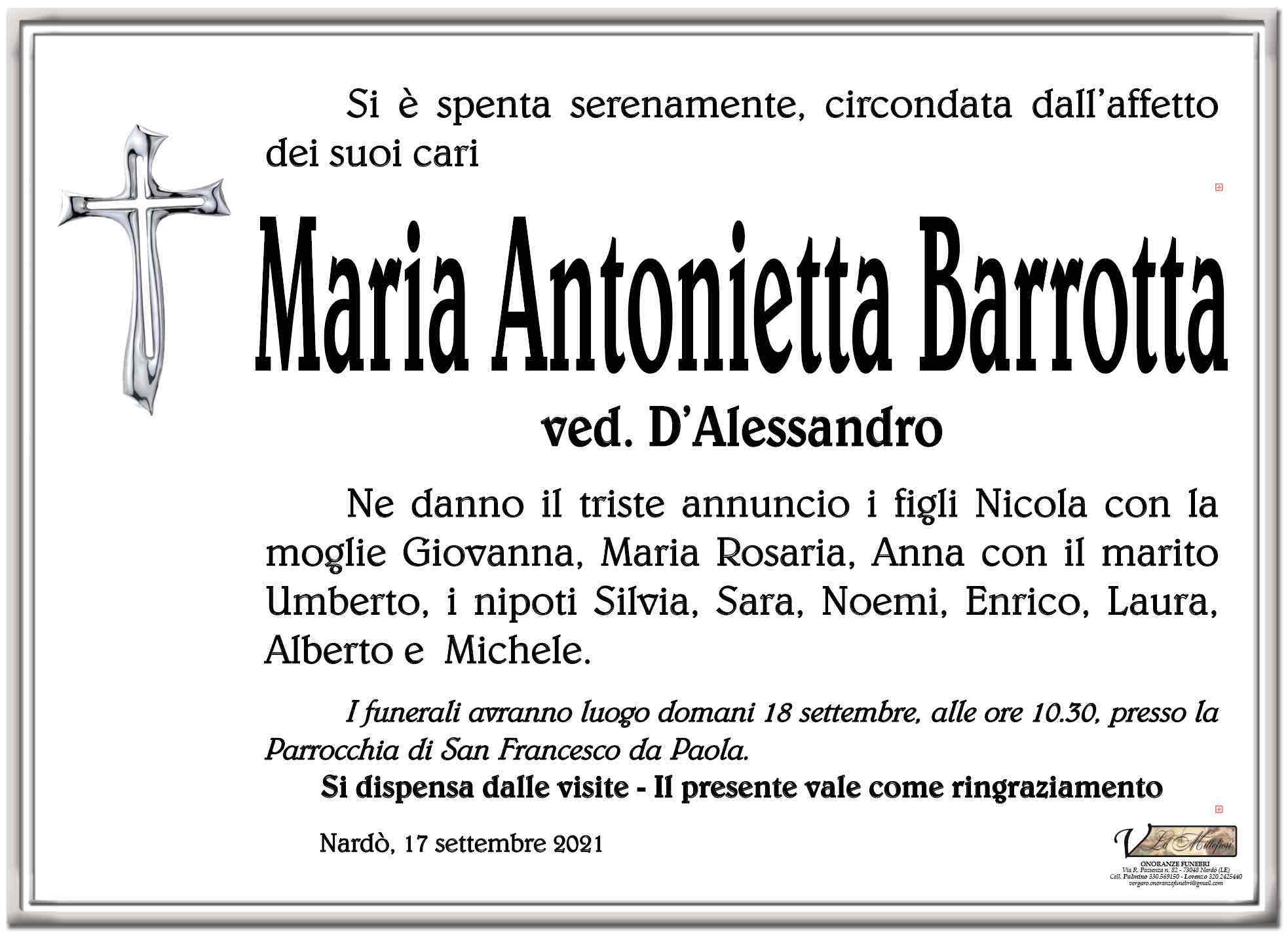 Maria Antonietta Barrotta