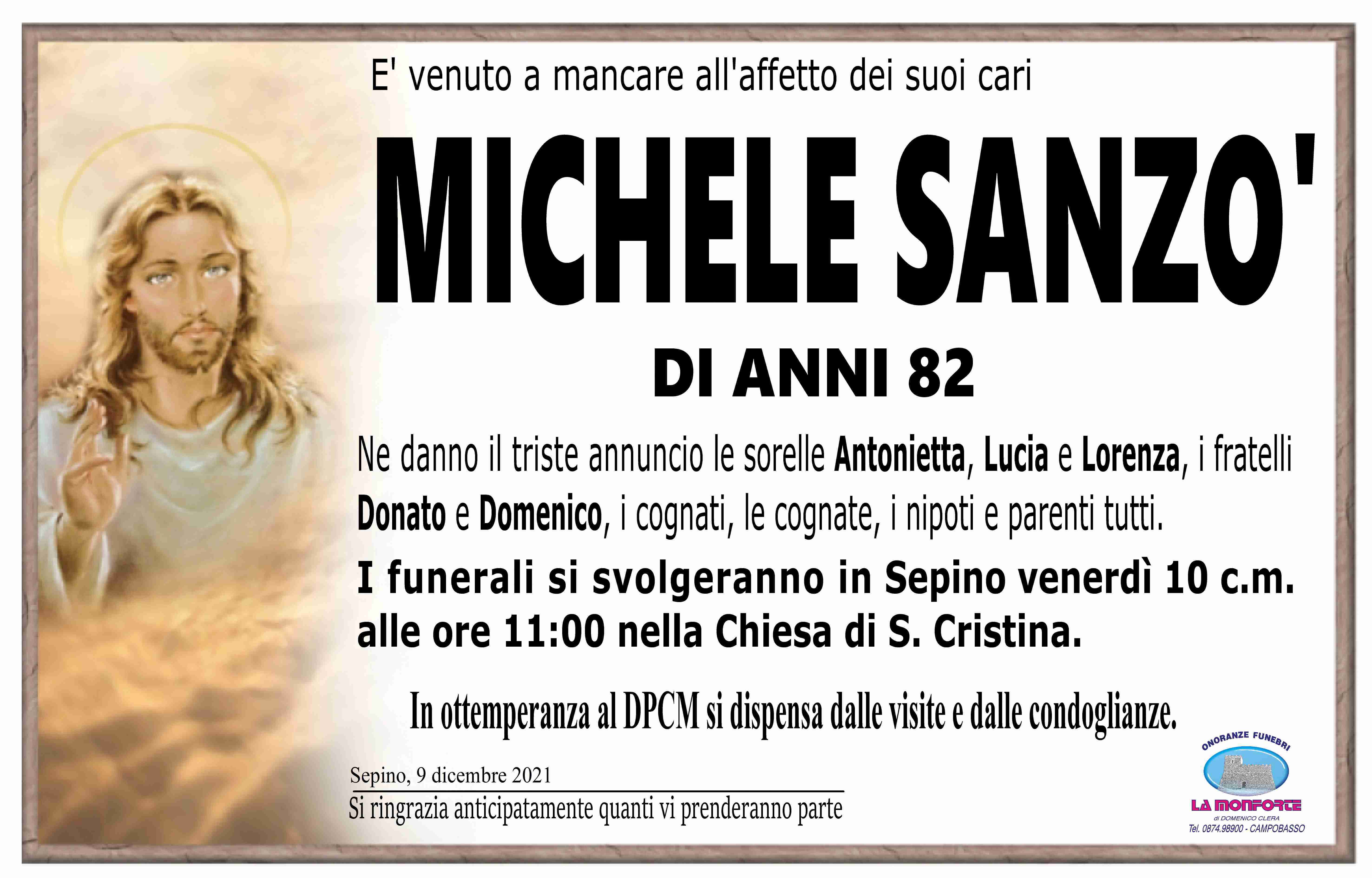 Funerali e annunci funebri a Sepino Michele Sanz Funer24