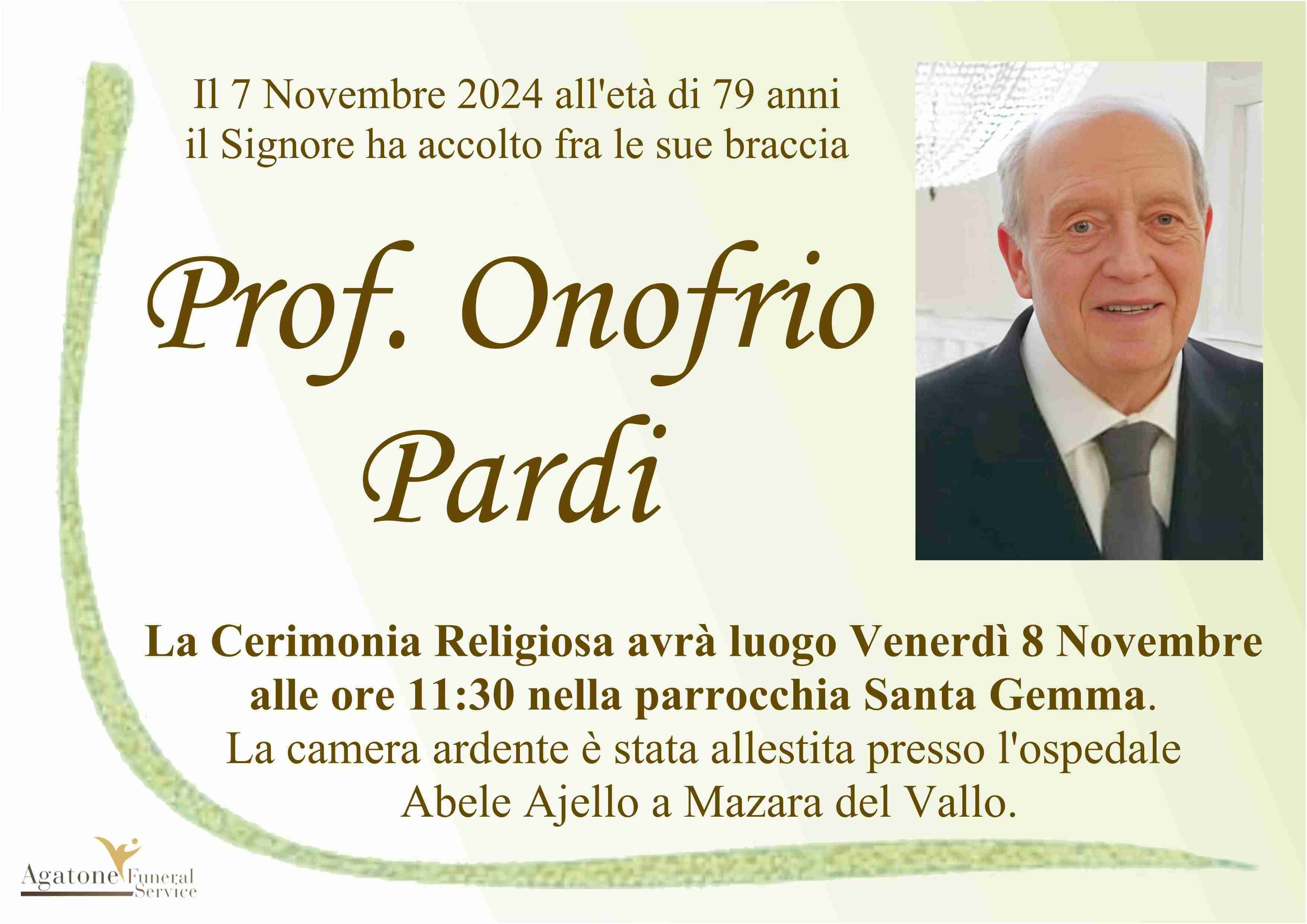 Prof. Onofrio Pardi