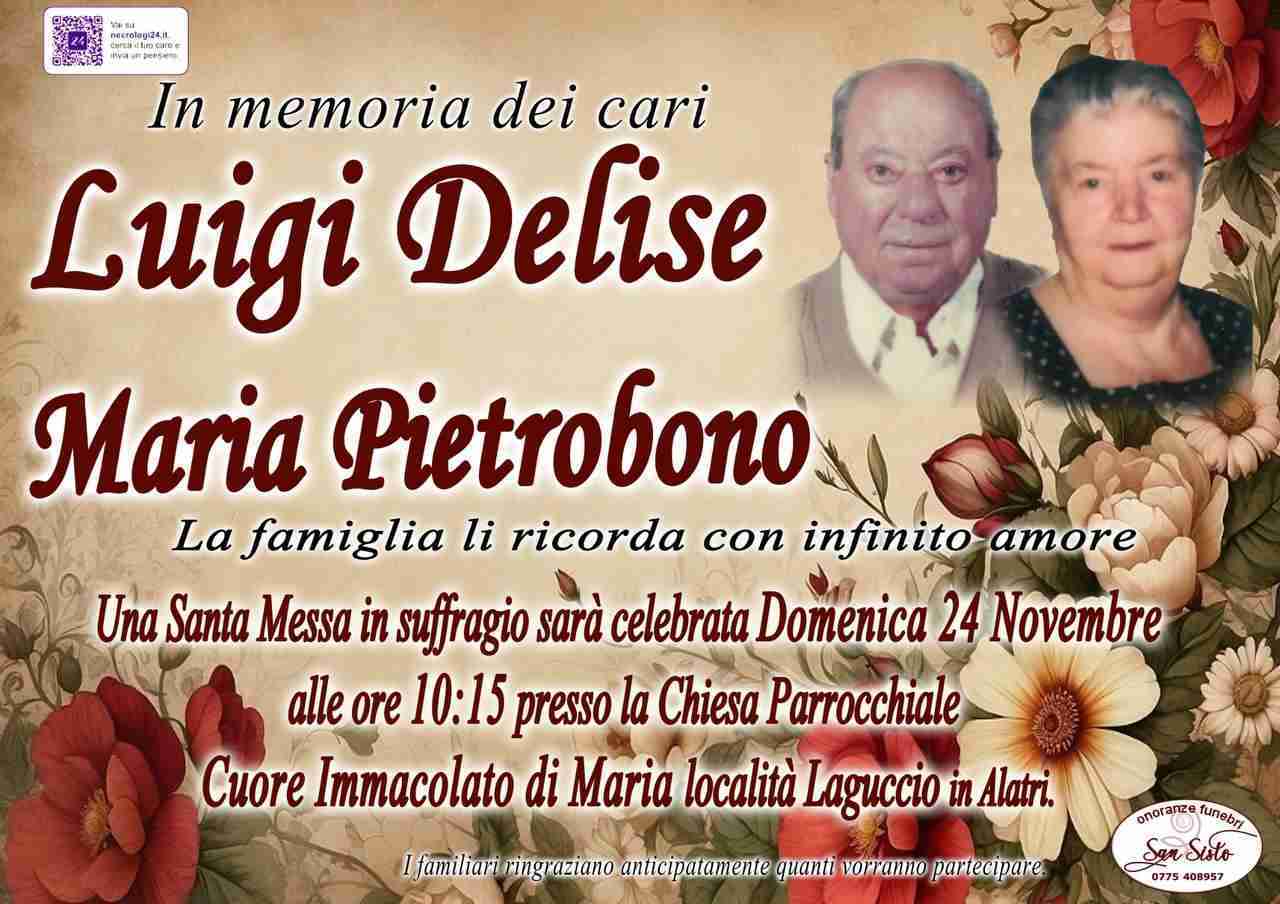 Luigi Delise e Maria Pietrobono