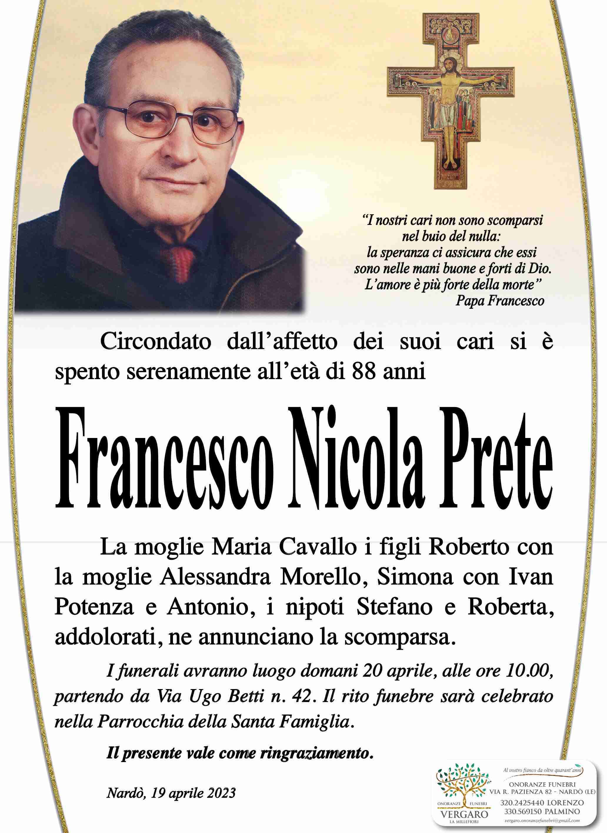 Francesco Nicola Prete