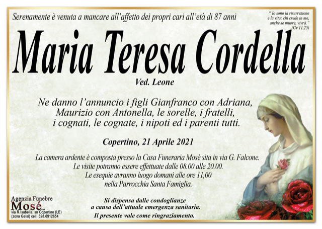 Maria Teresa Cordella
