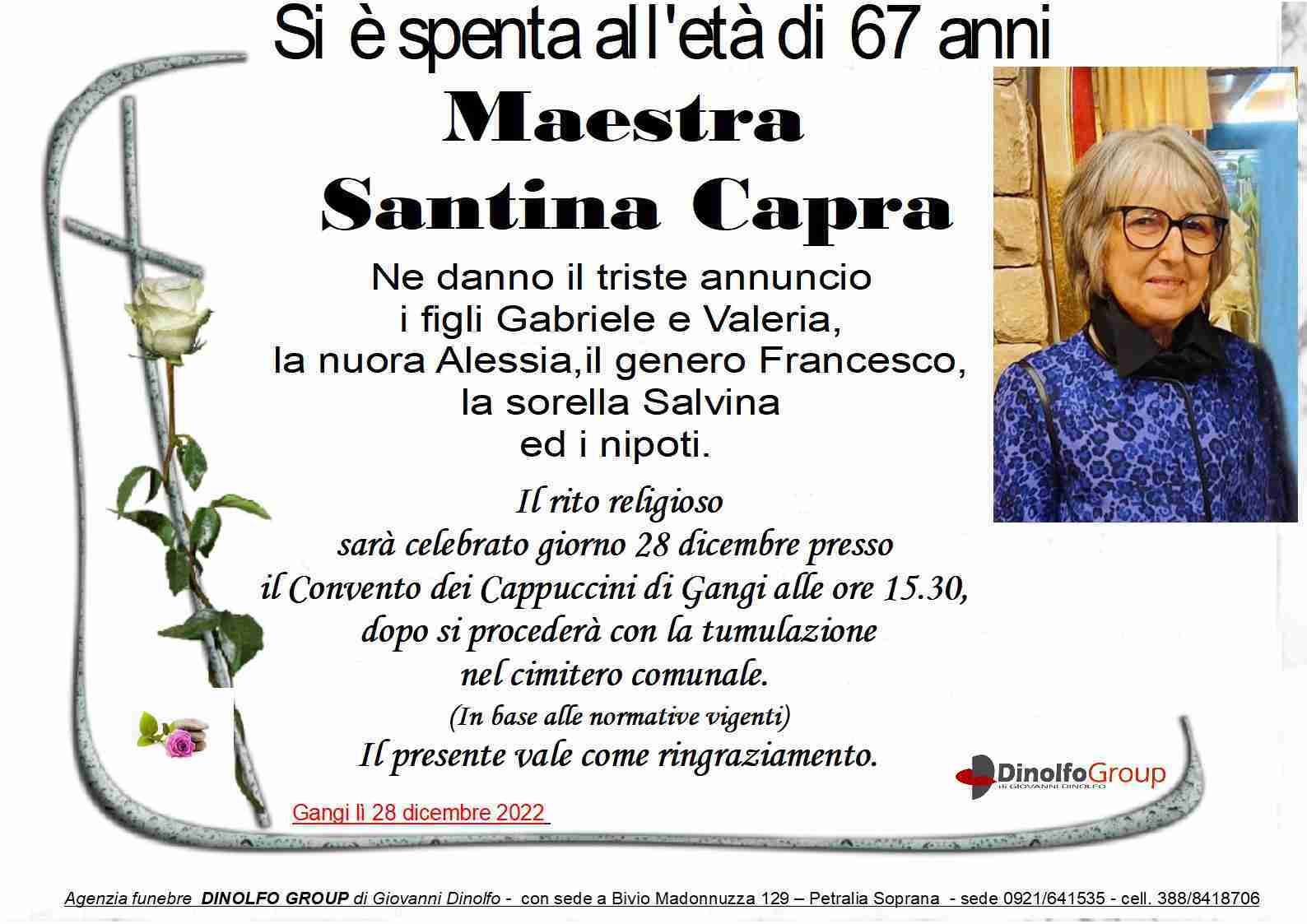 Maestra Santina Capra