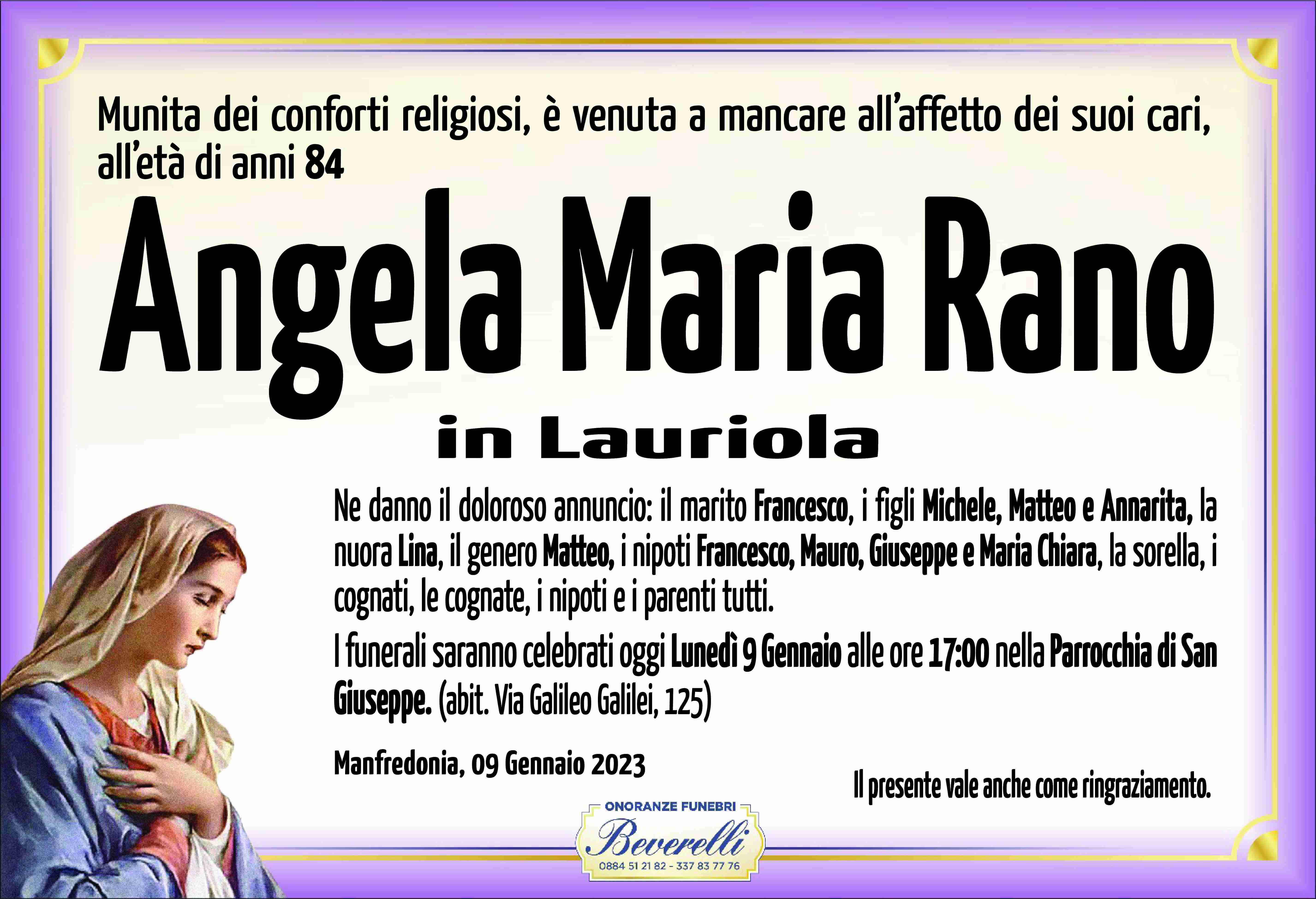 Angela Maria Rano