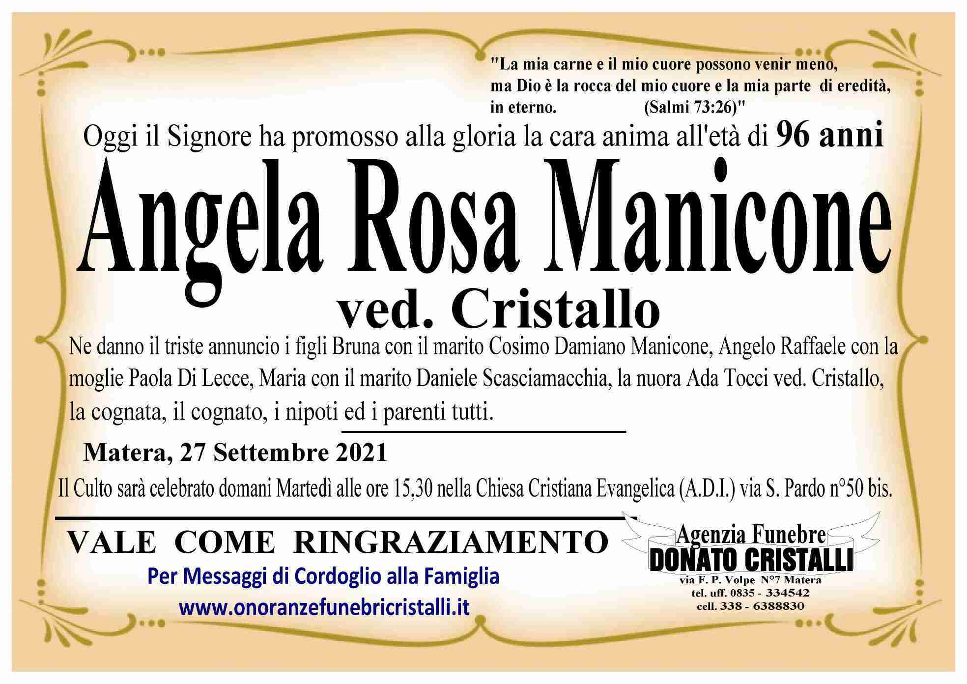 Angela Rosa Manicone