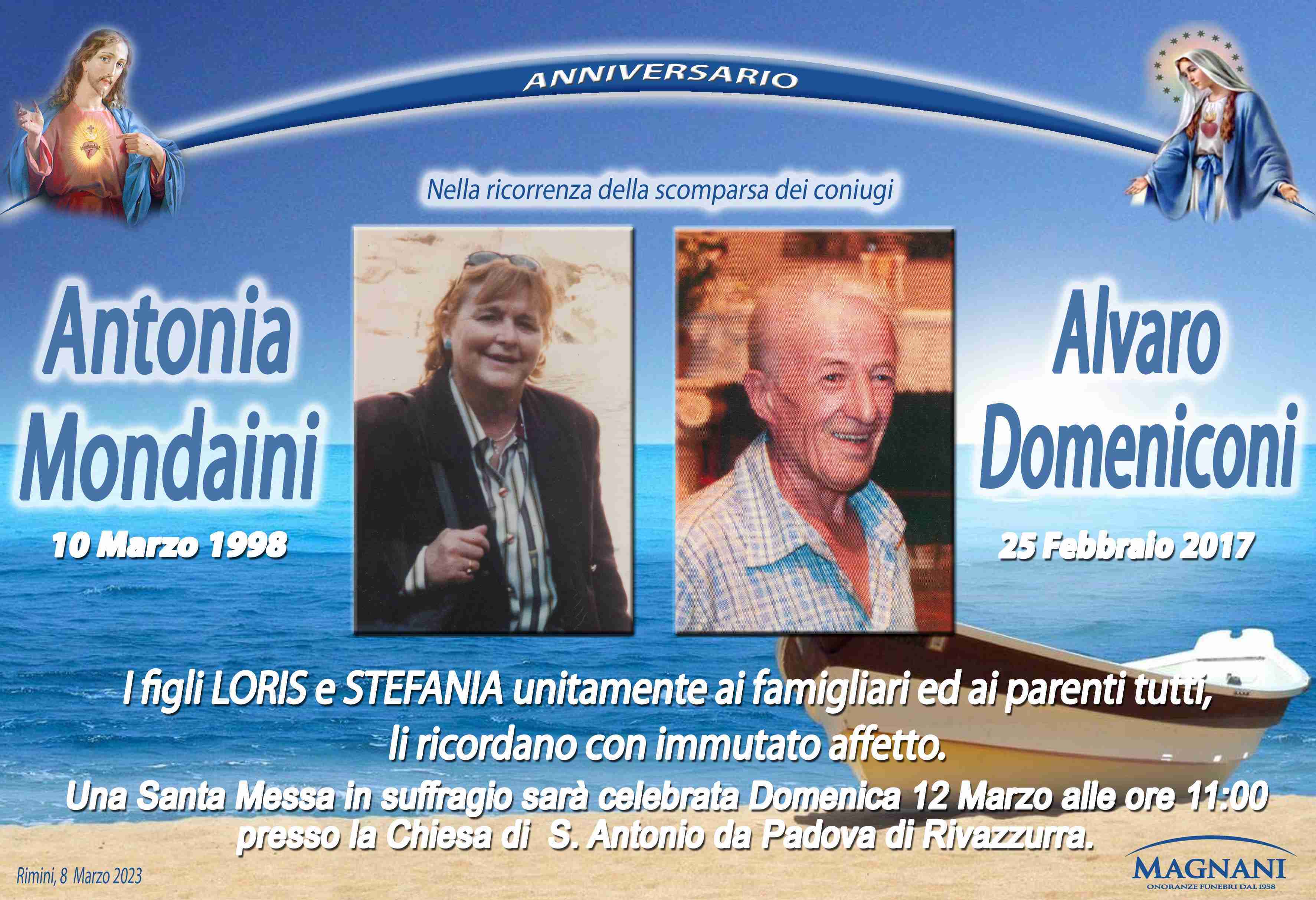 Coniugi Antonia Mondaini Alvaro Domeniconi