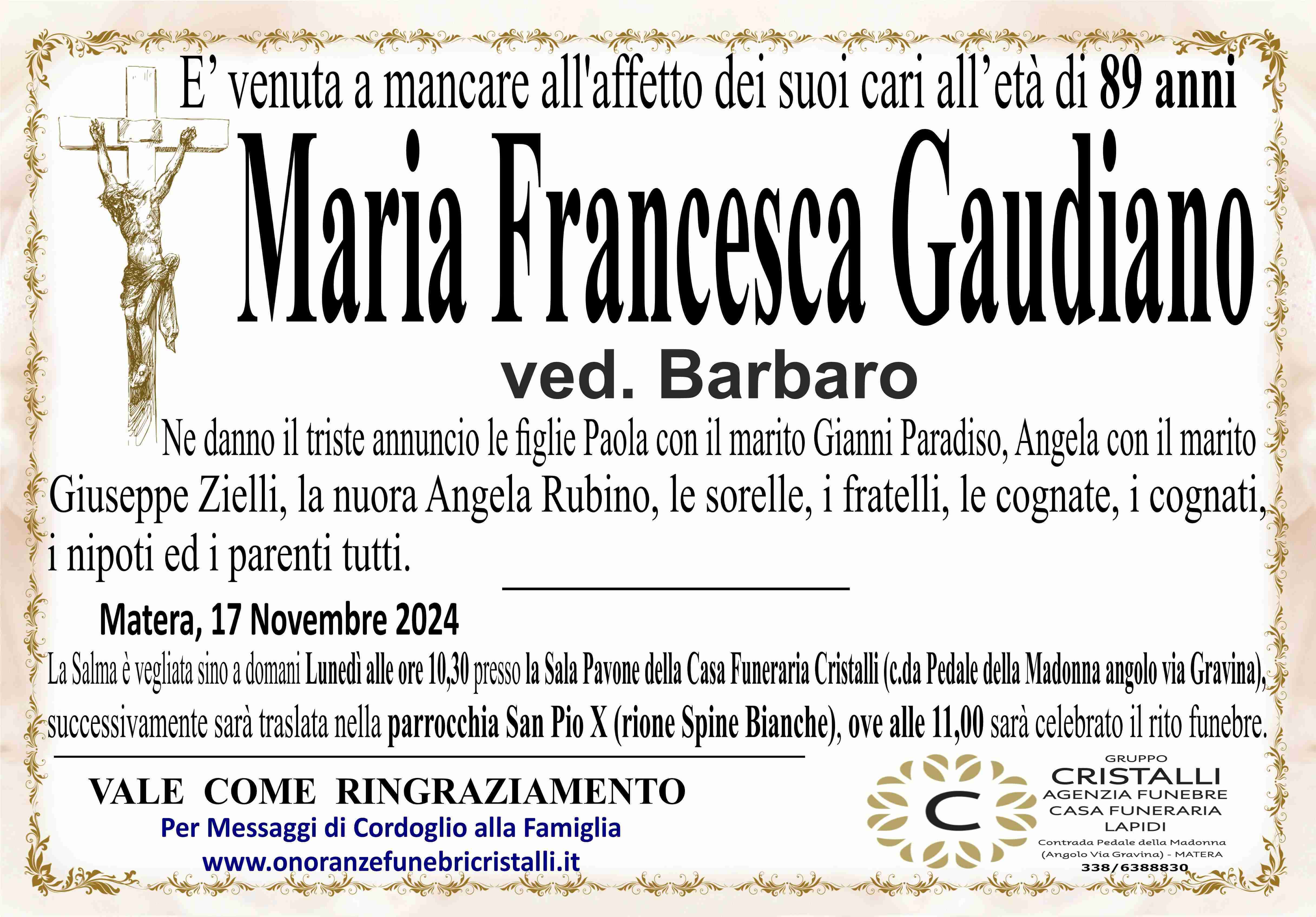 Maria Francesca Gaudiano