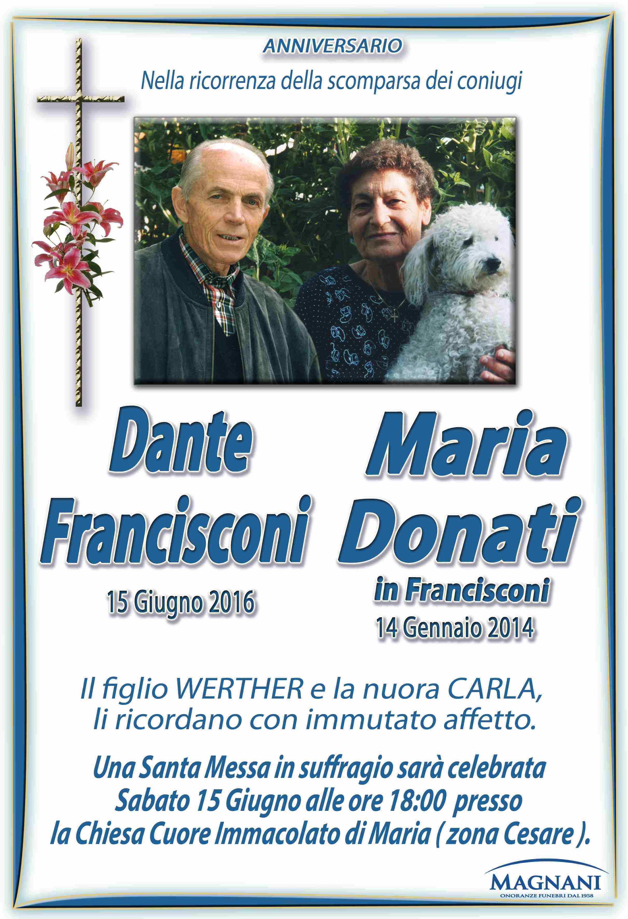 Dante Francisconi e Maria Donati