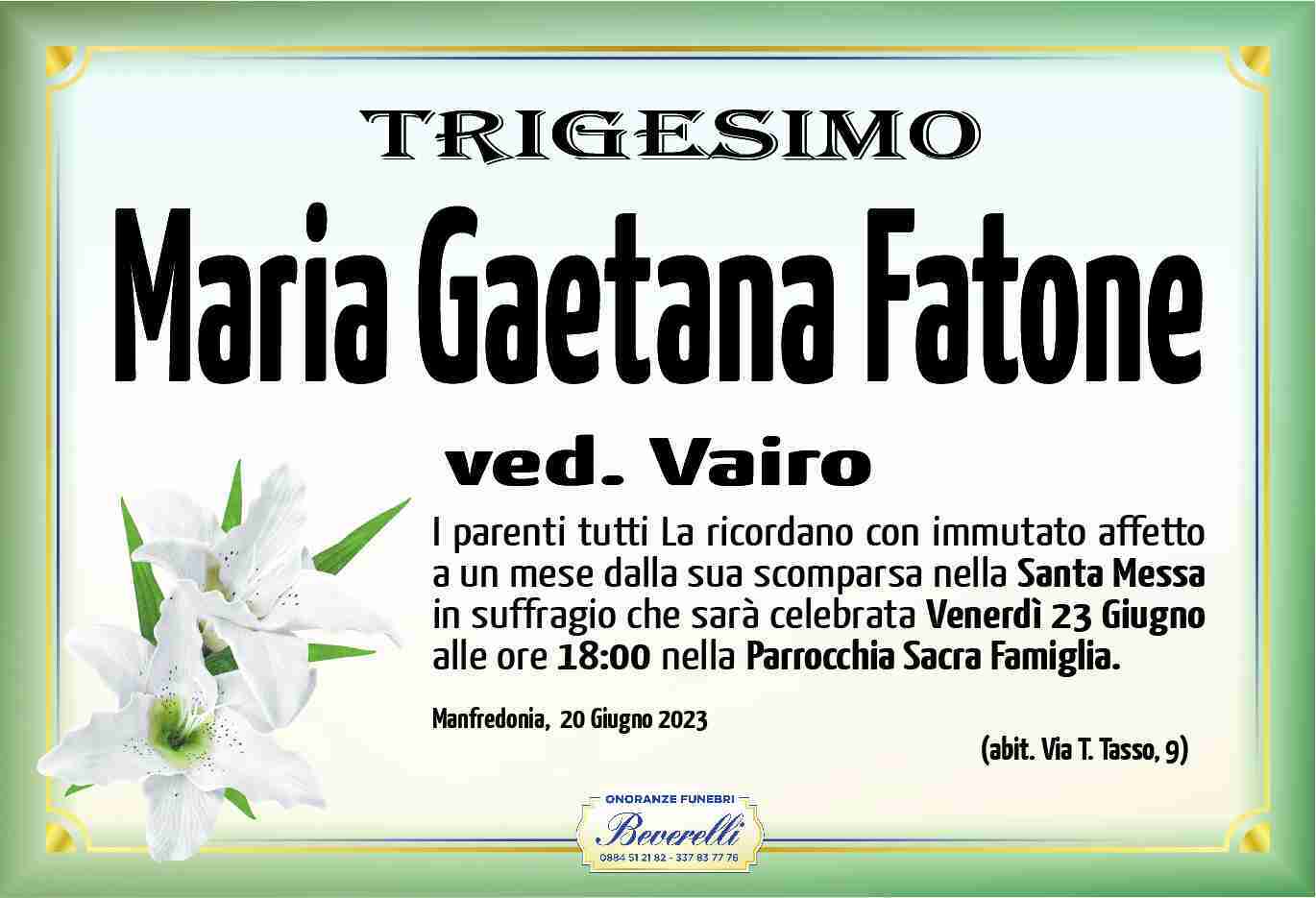 Maria Gaetana Fatone