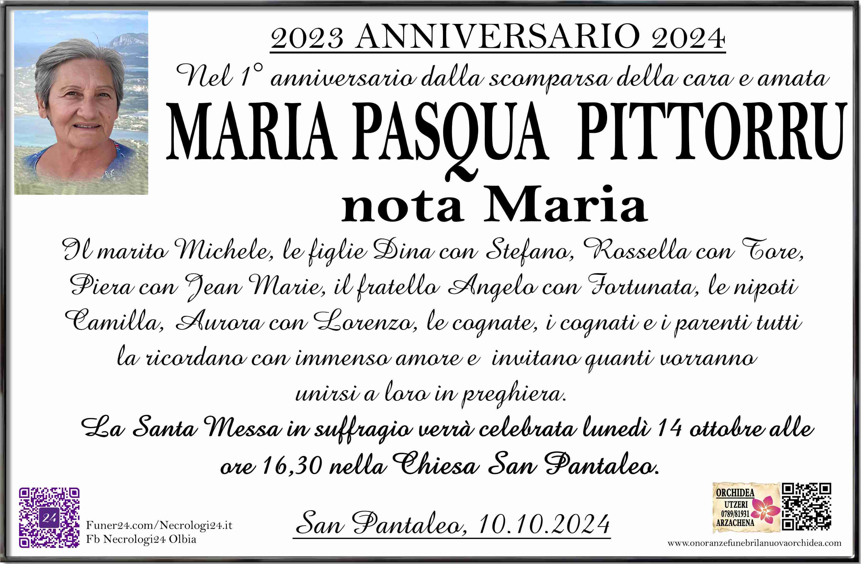 Maria Pasqua Pittorru nota Maria