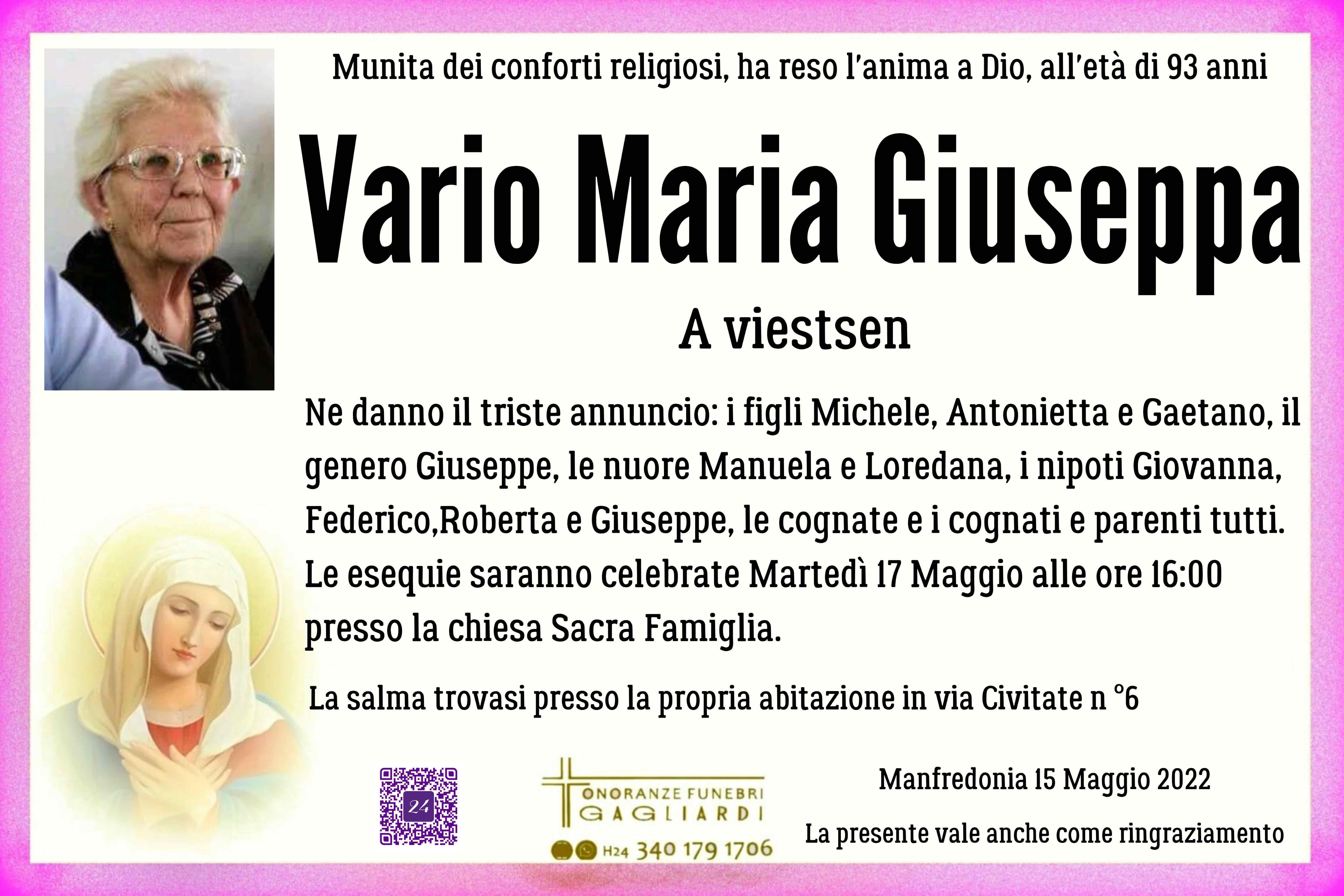 Maria Giuseppa Vario