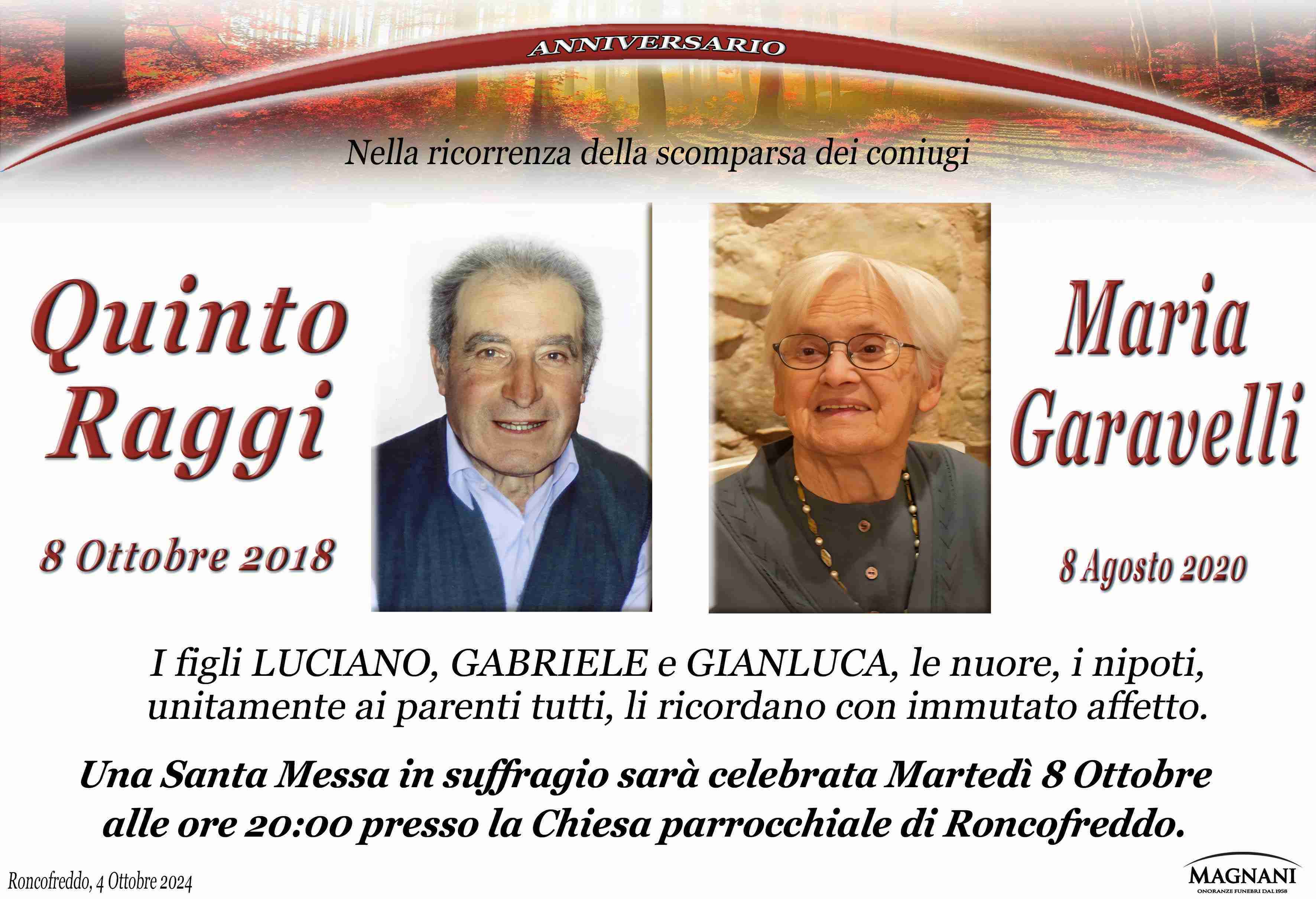 Quinto Raggi e Maria Garavelli