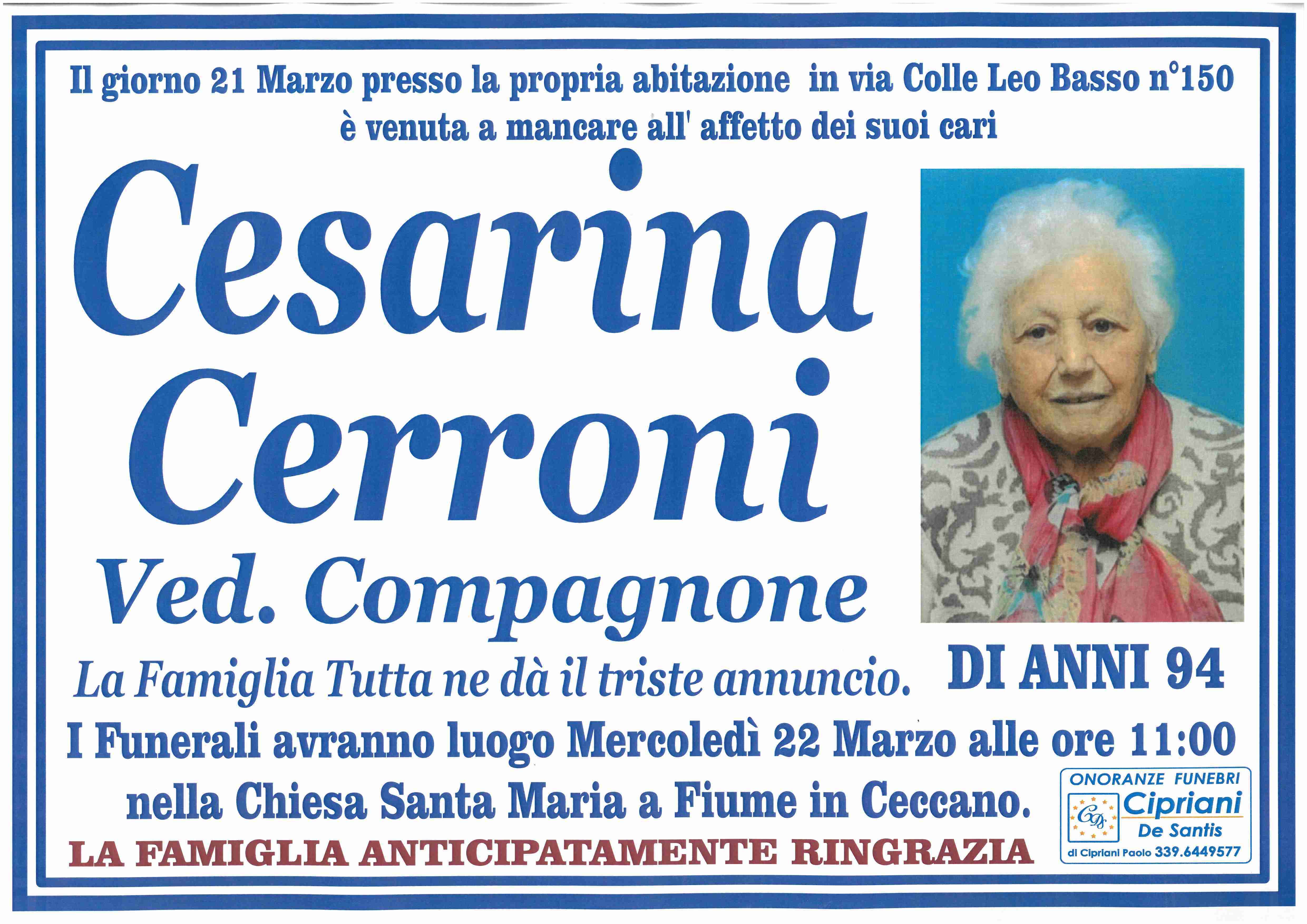 Cesarina Cerroni