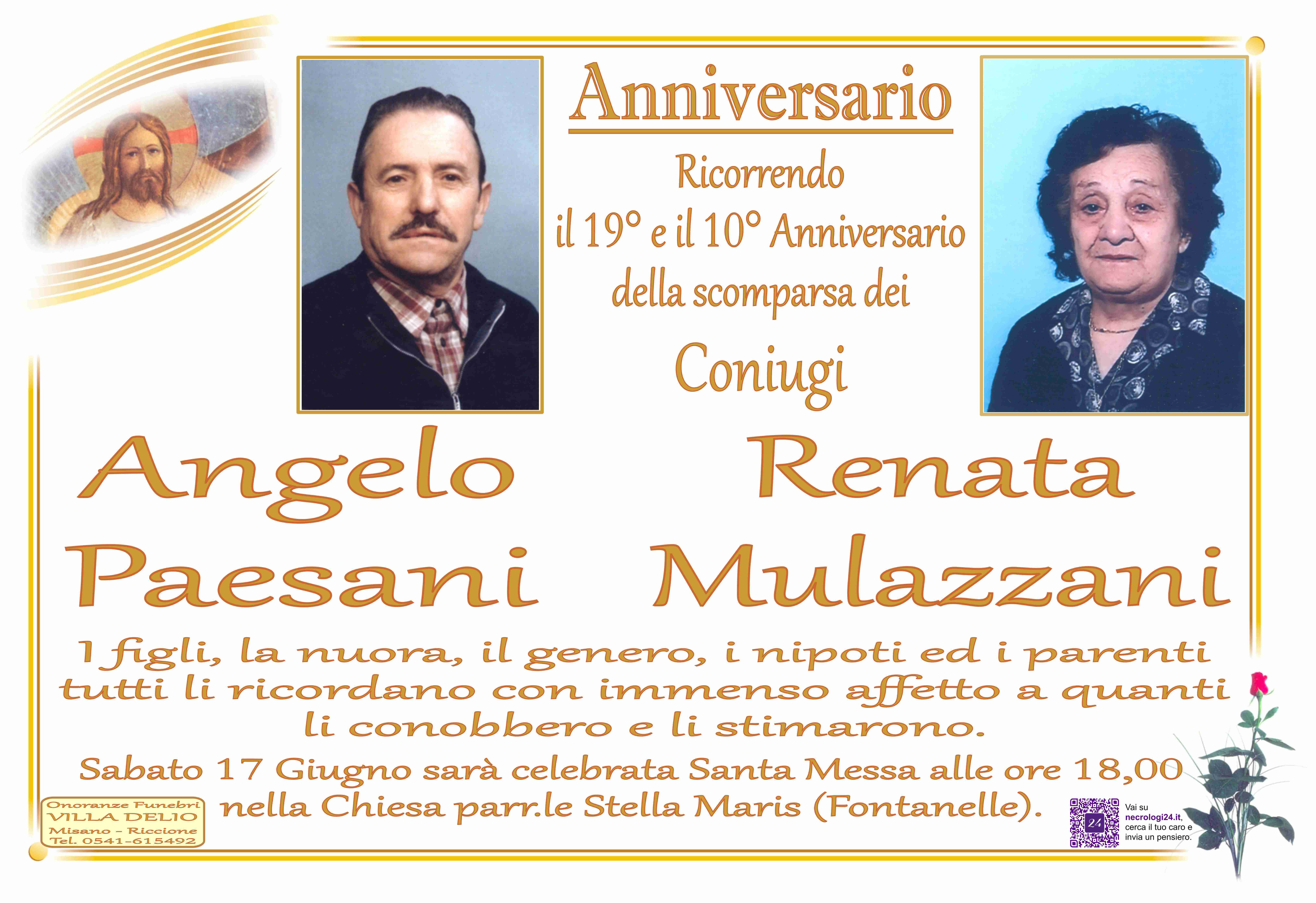 Angelo Paesani e Renata Mulazzani