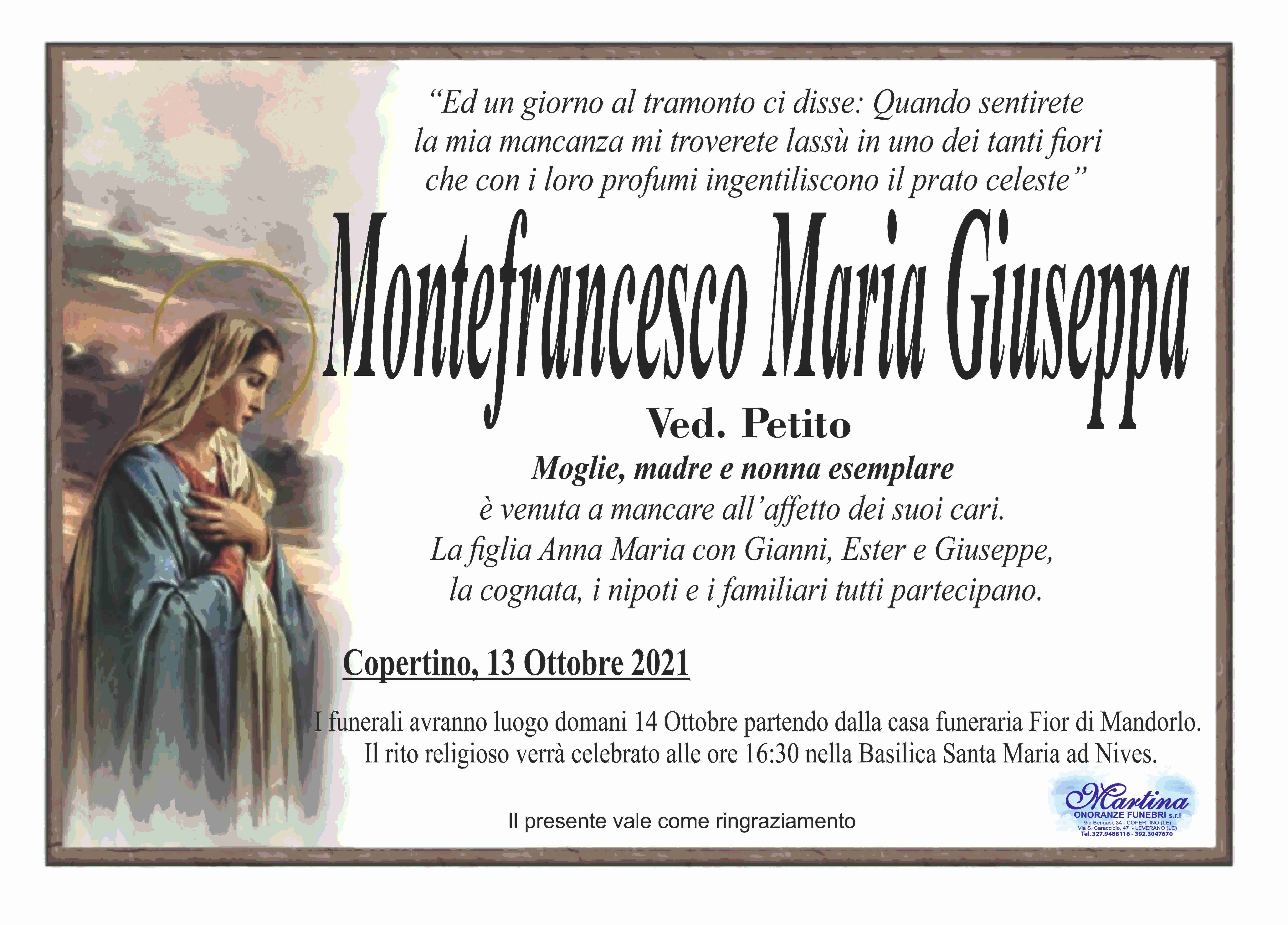 Maria Giuseppa Montefrancesco