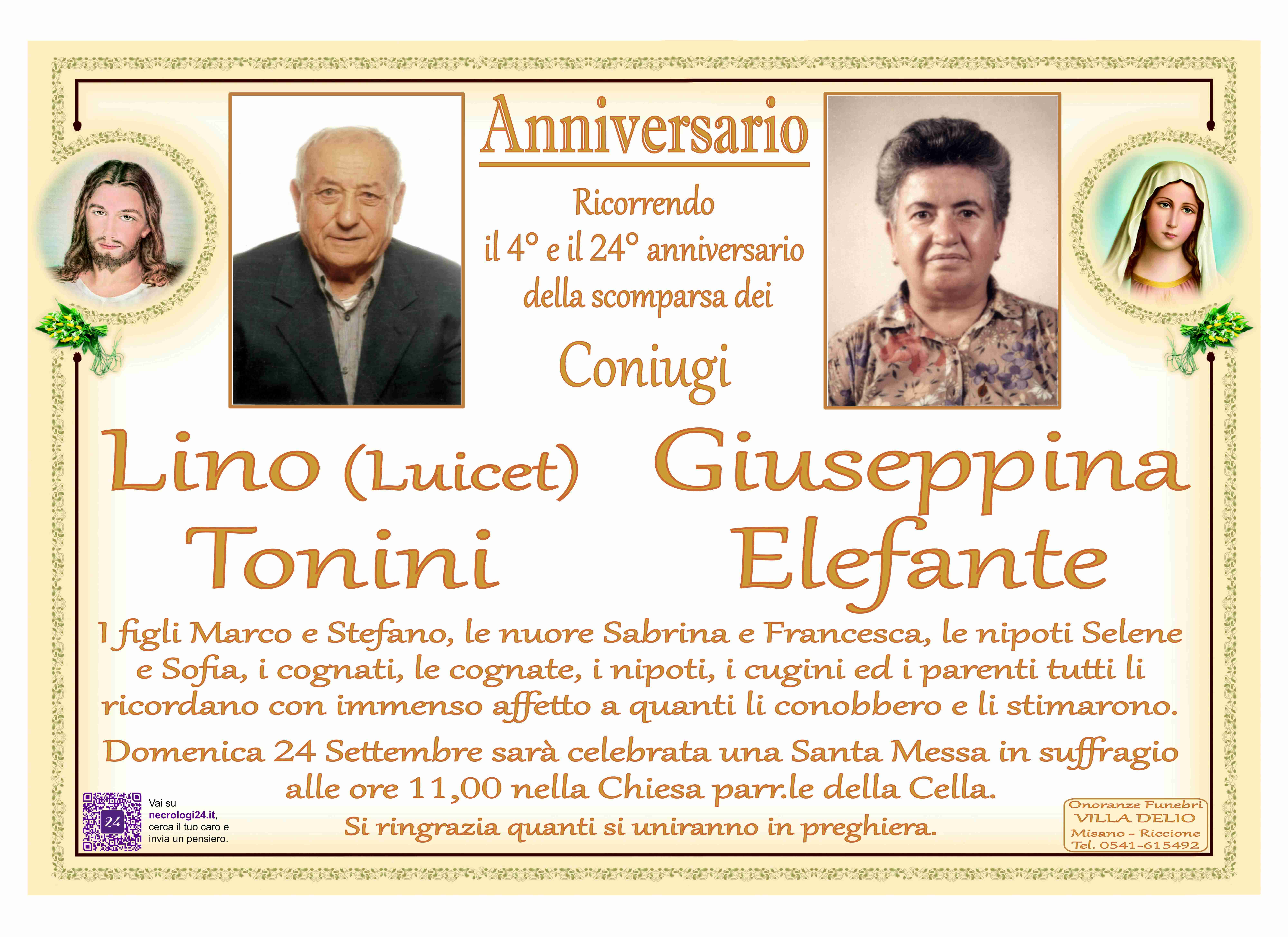 Tonini Lino (Luicet) e Elefante Giuseppina