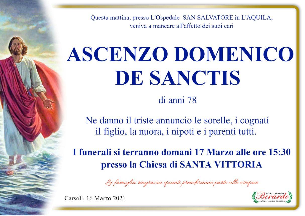 Ascenzo Domenico De Sanctis