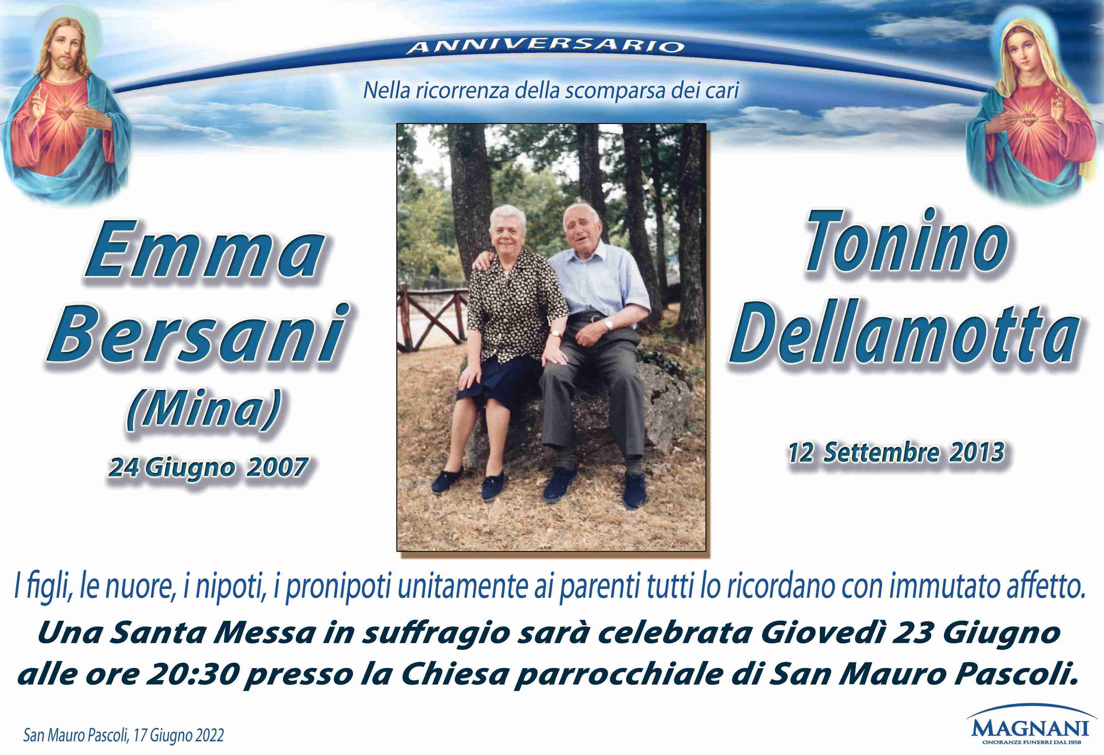 Tonino Dellamotta e Emma Bersani