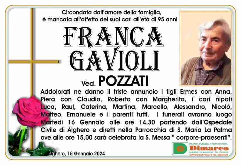 Franca Gavioli ved. Pozzati
