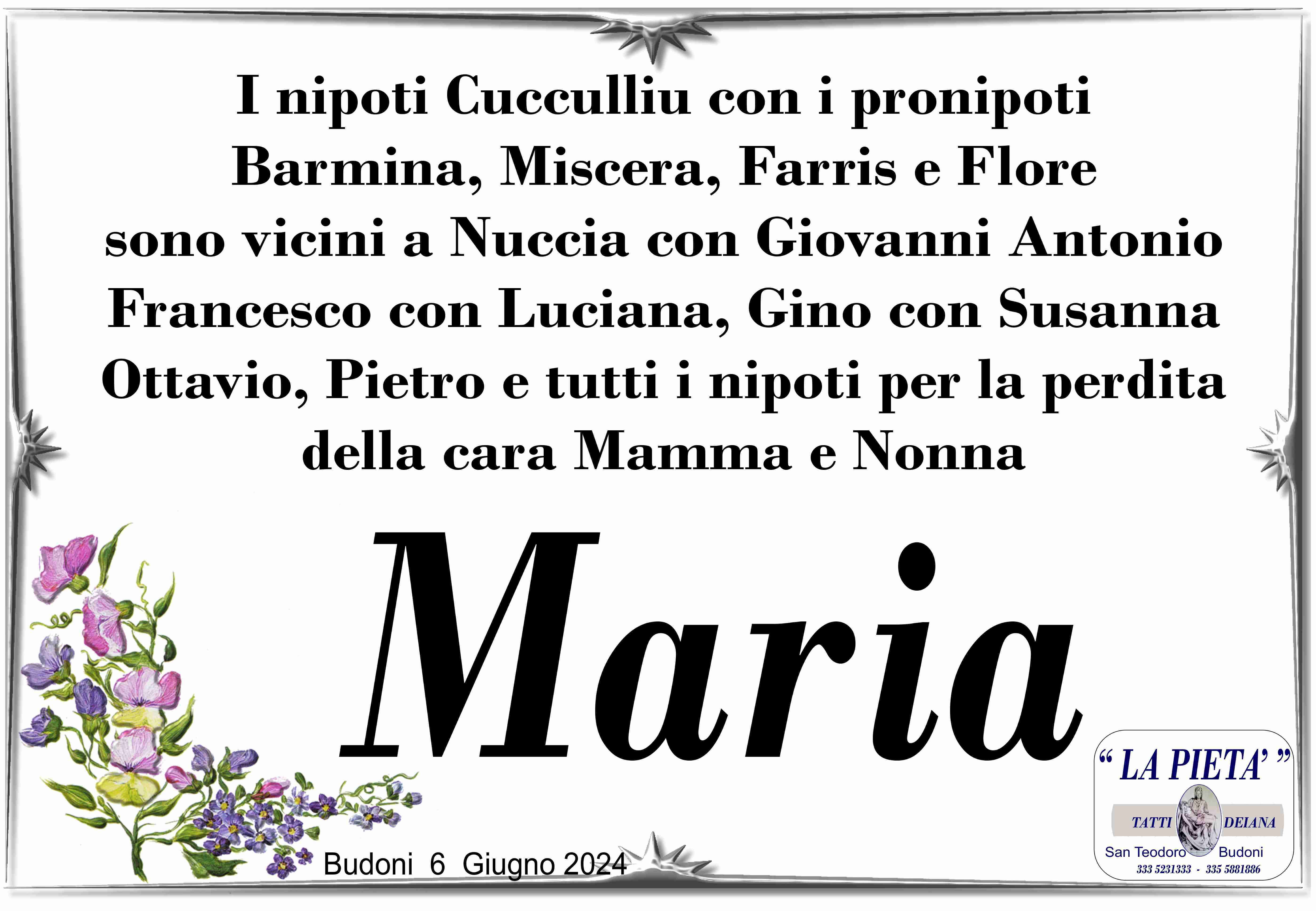 Maria Cucculiu Ved. Murgia