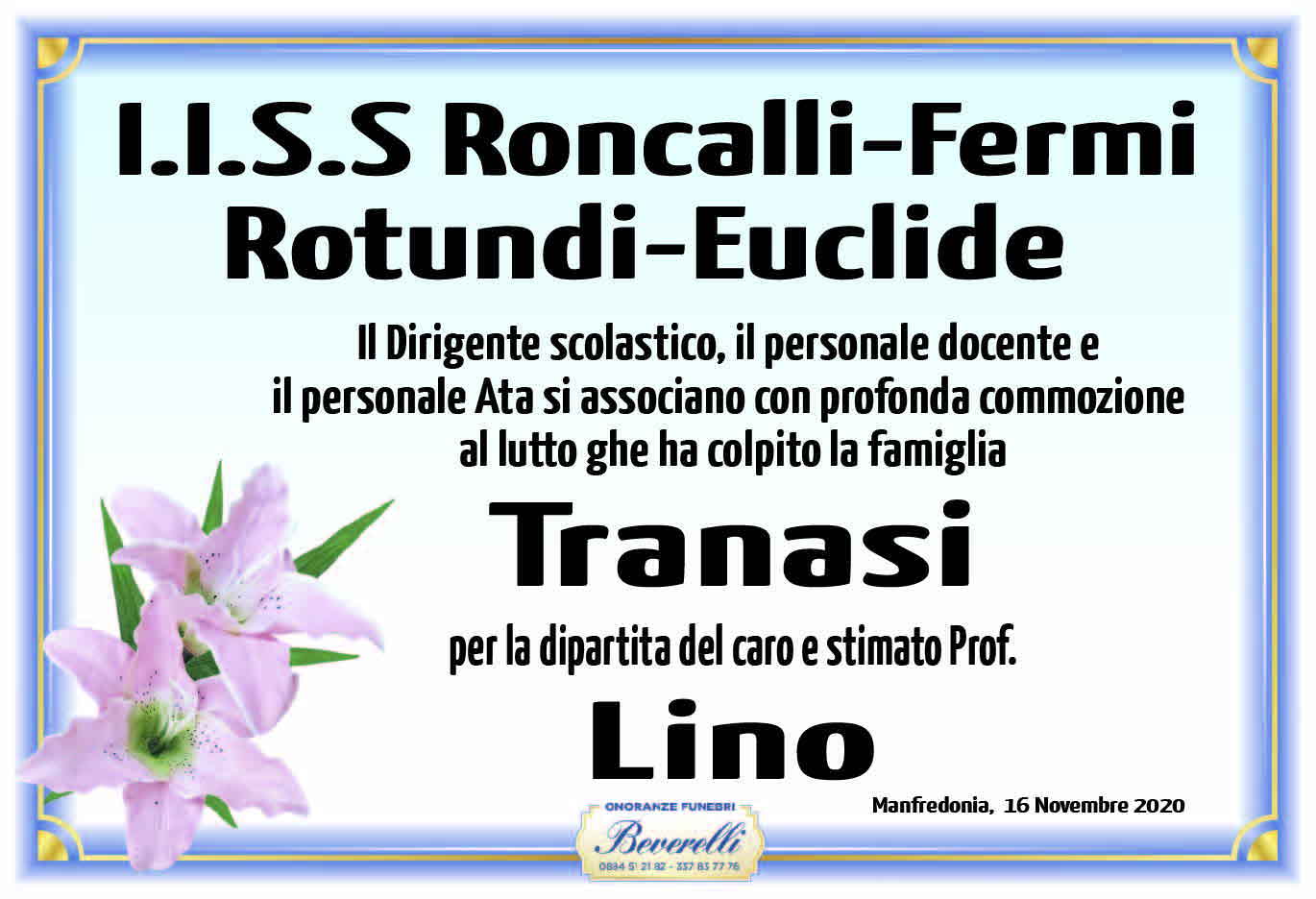 I.I.S.S. Roncalli - Fermi - Rotundi - Euclide