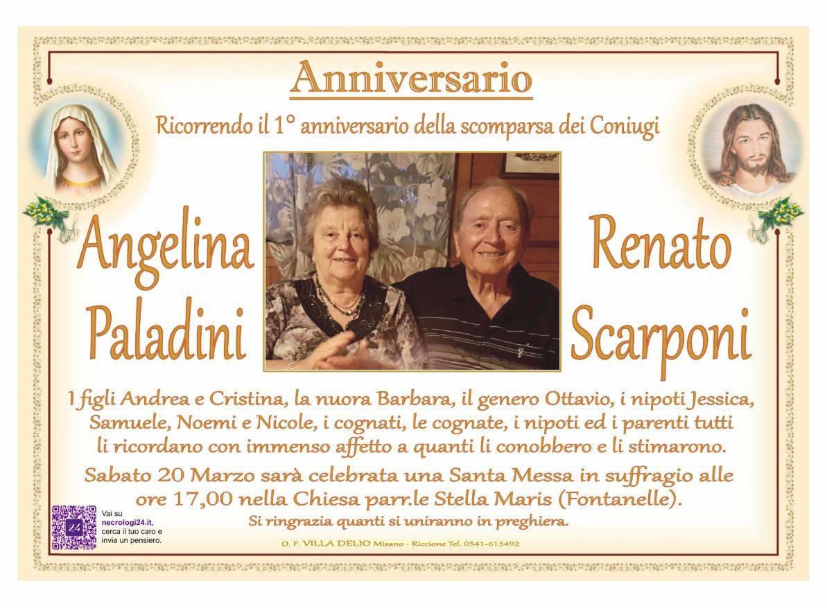 Angelina Paladini e Renato Scarponi