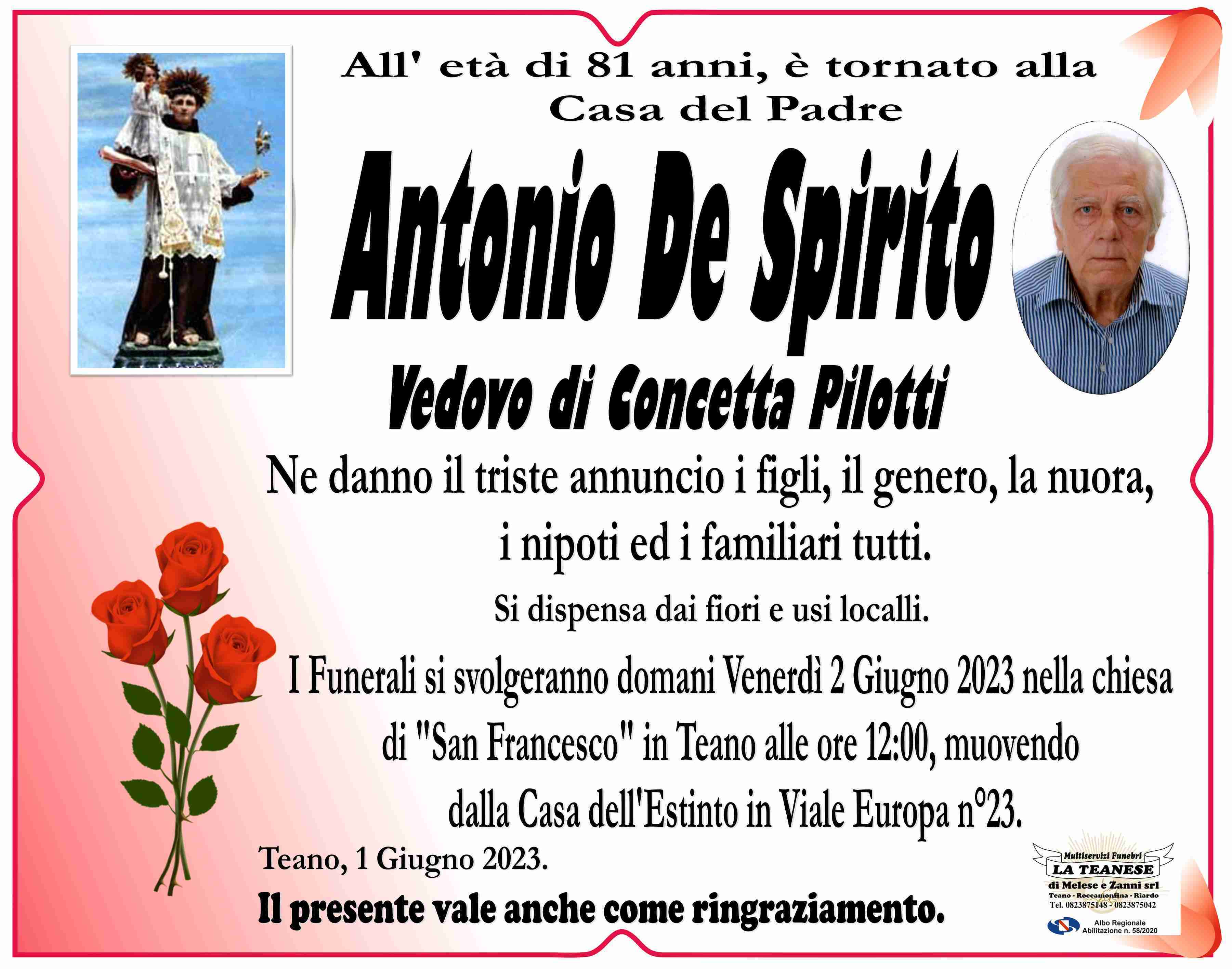 Antonio De Spirito