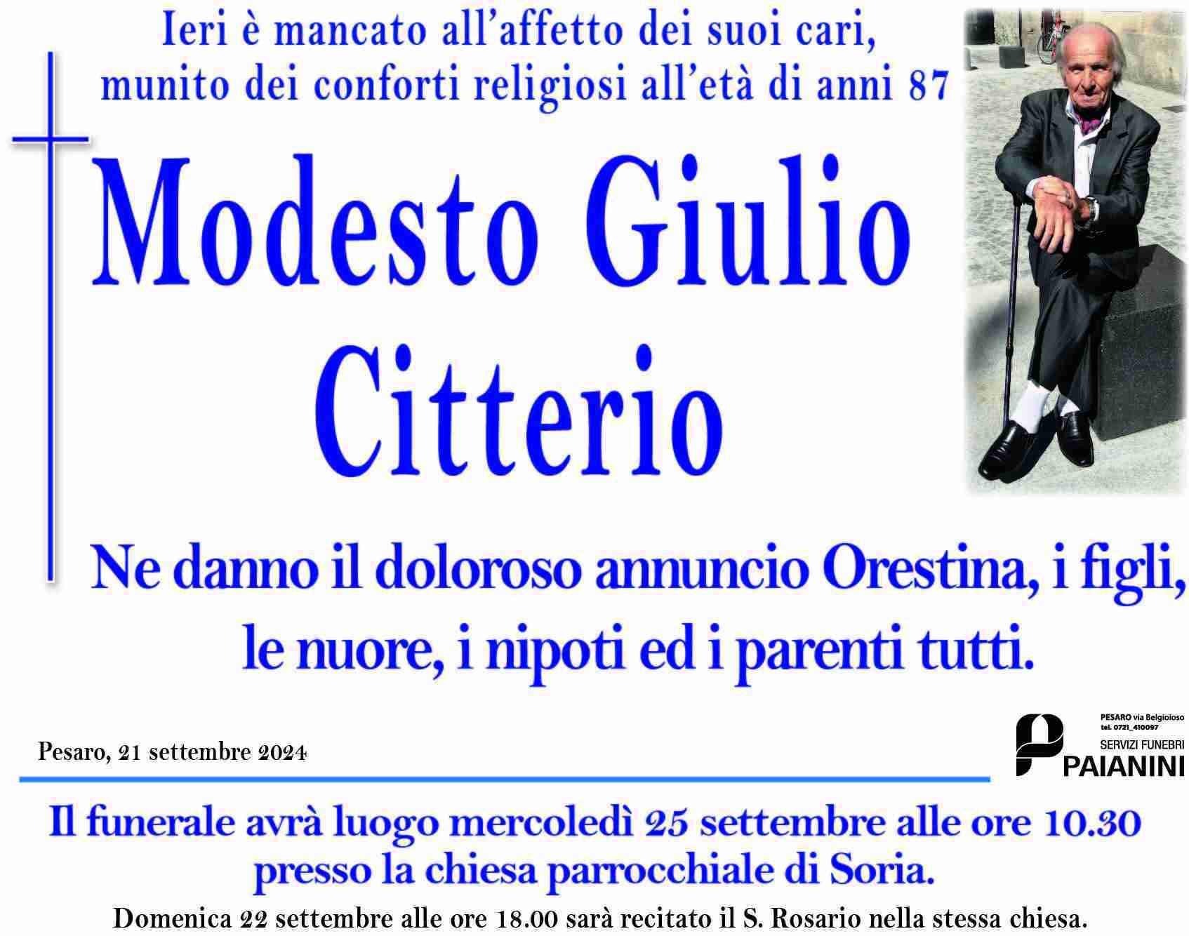 Citterio modesto