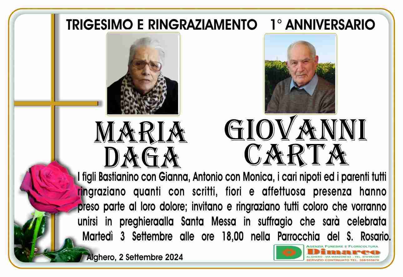 Maria daga e Giovanni Carta