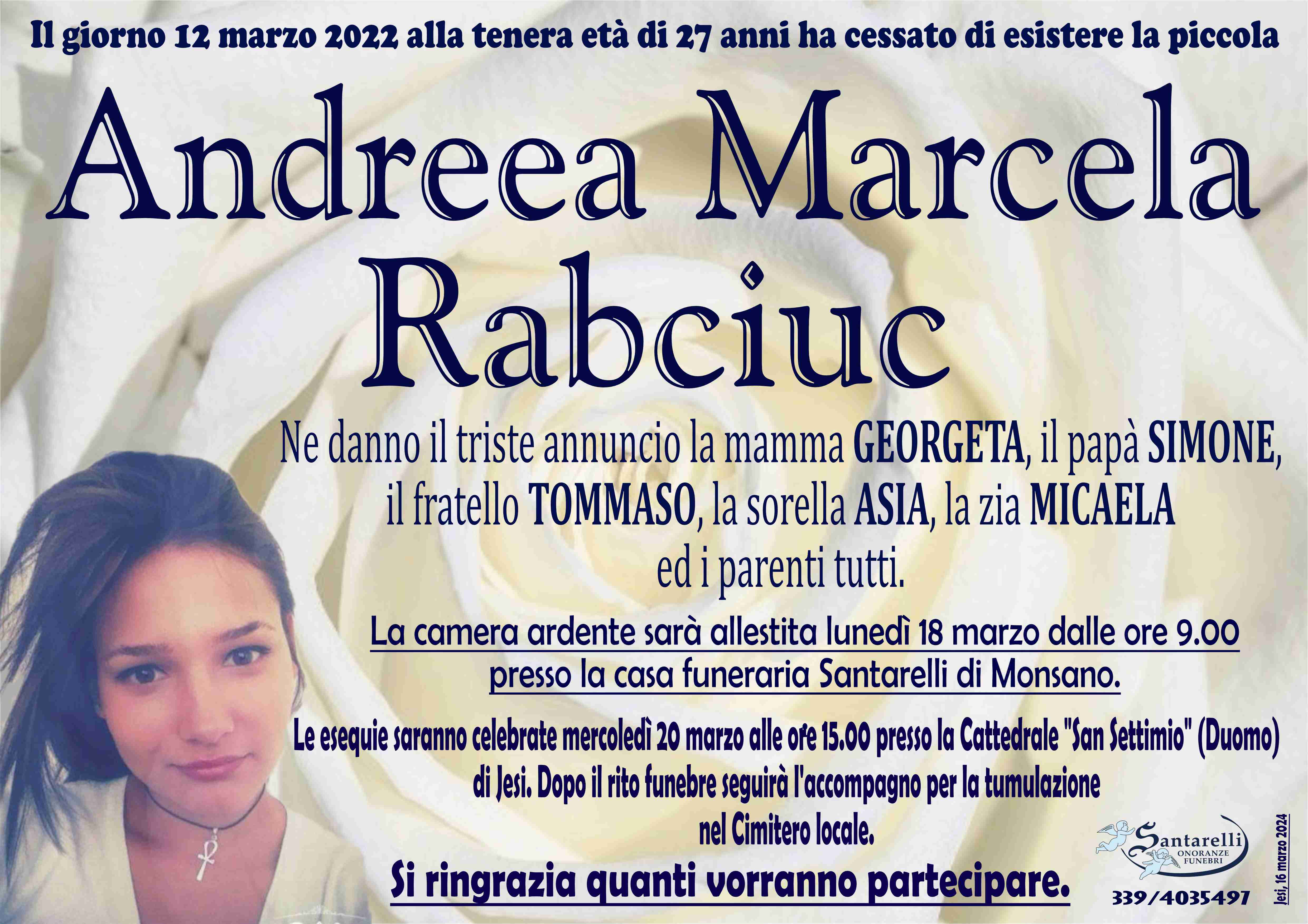 Andreea Marcela Rabciuc