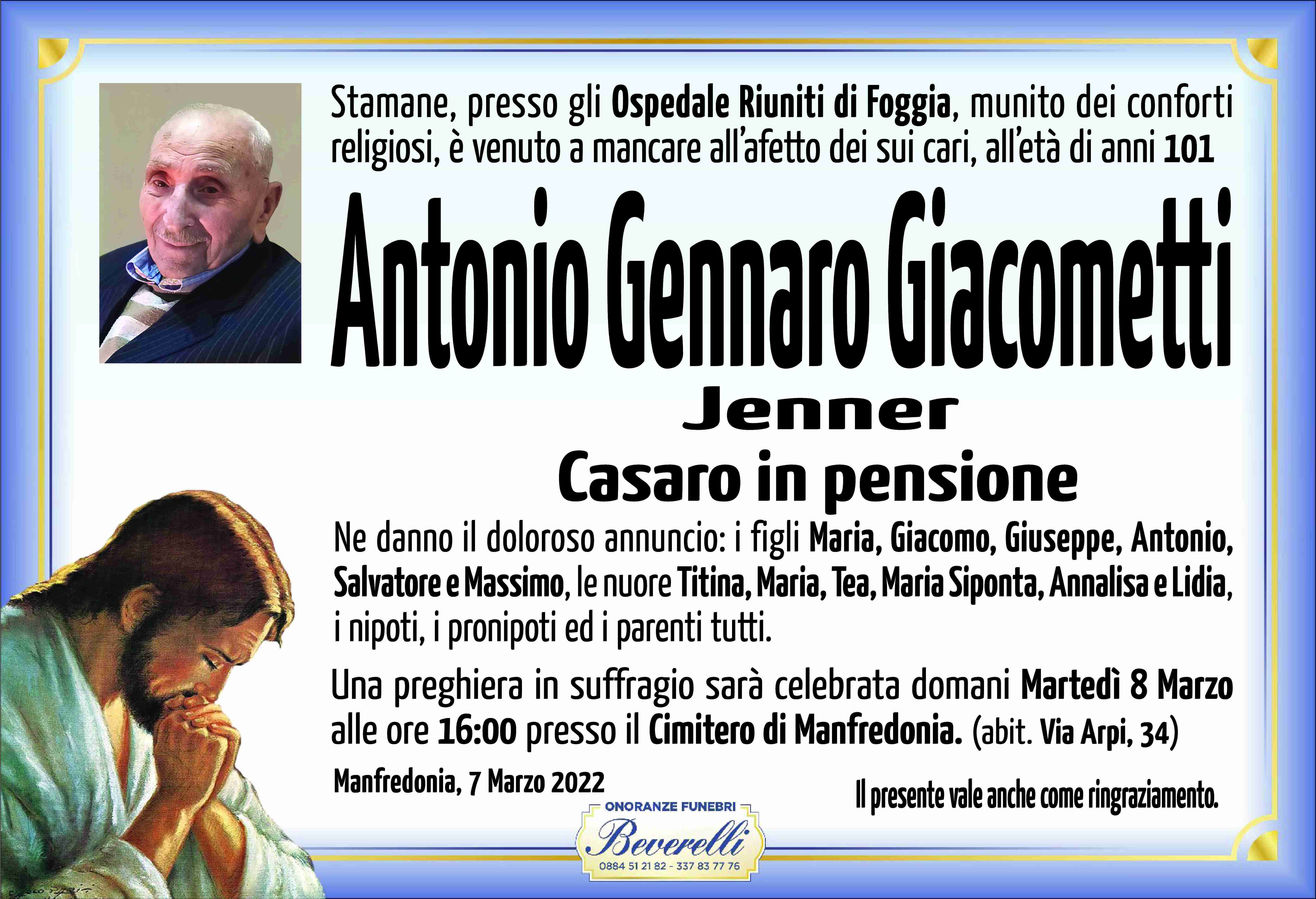 Antonio Gennaro Giacometti