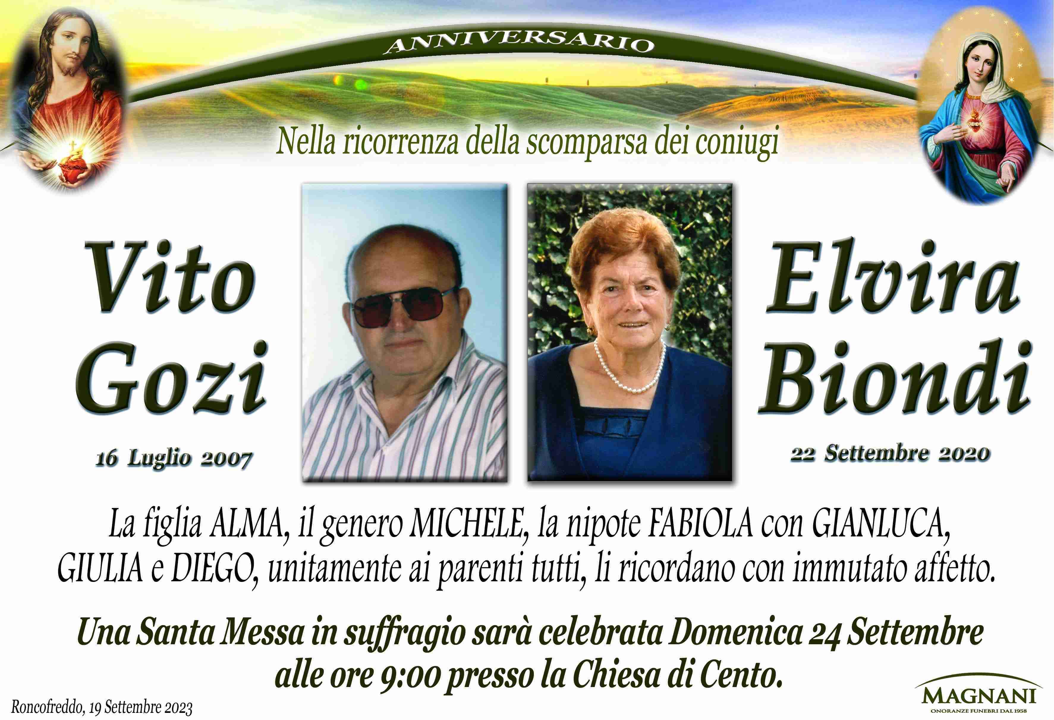 Vito Gozi ed Elvira Biondi