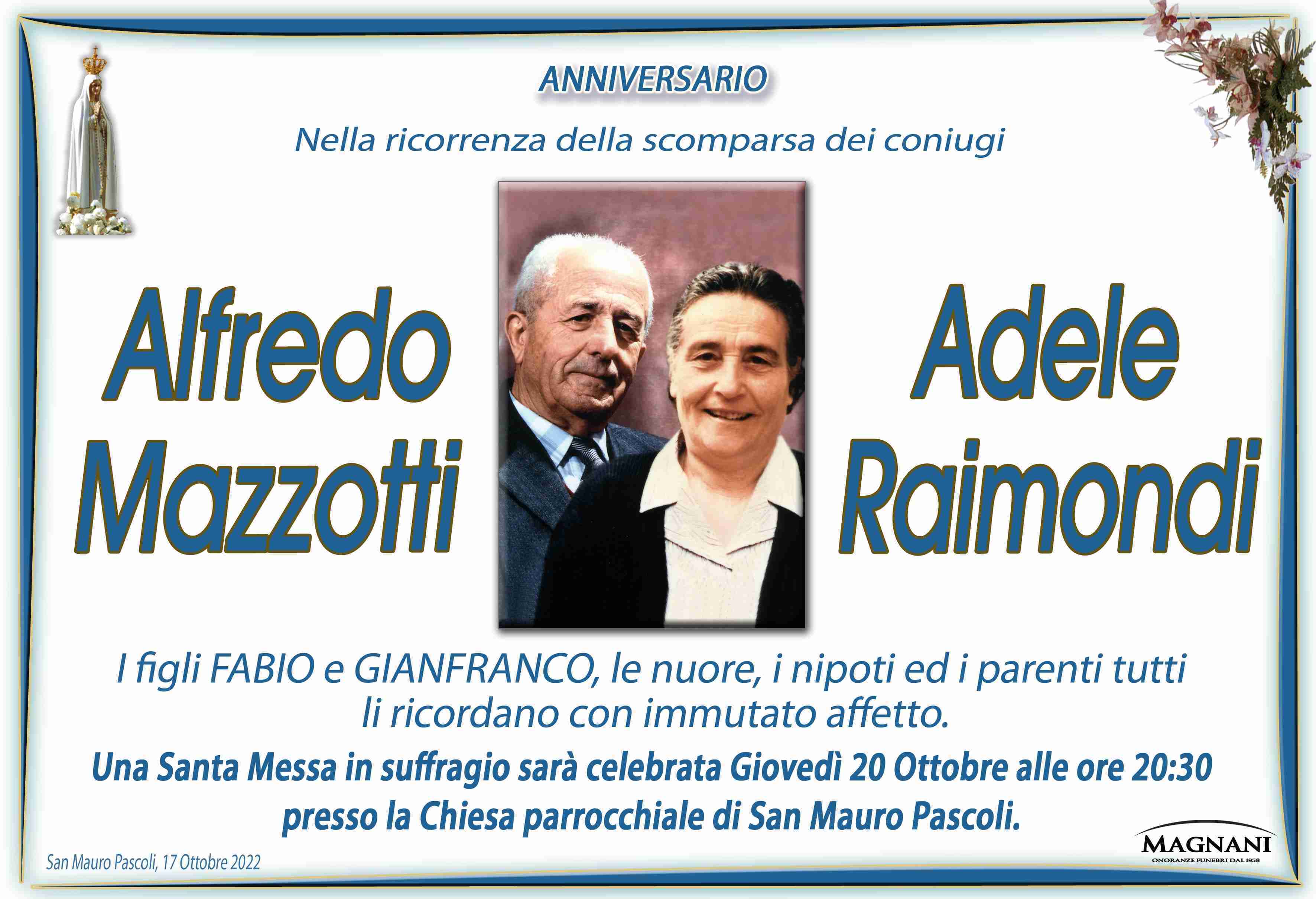 Alfredo Mazzotti e Adele Raimondi