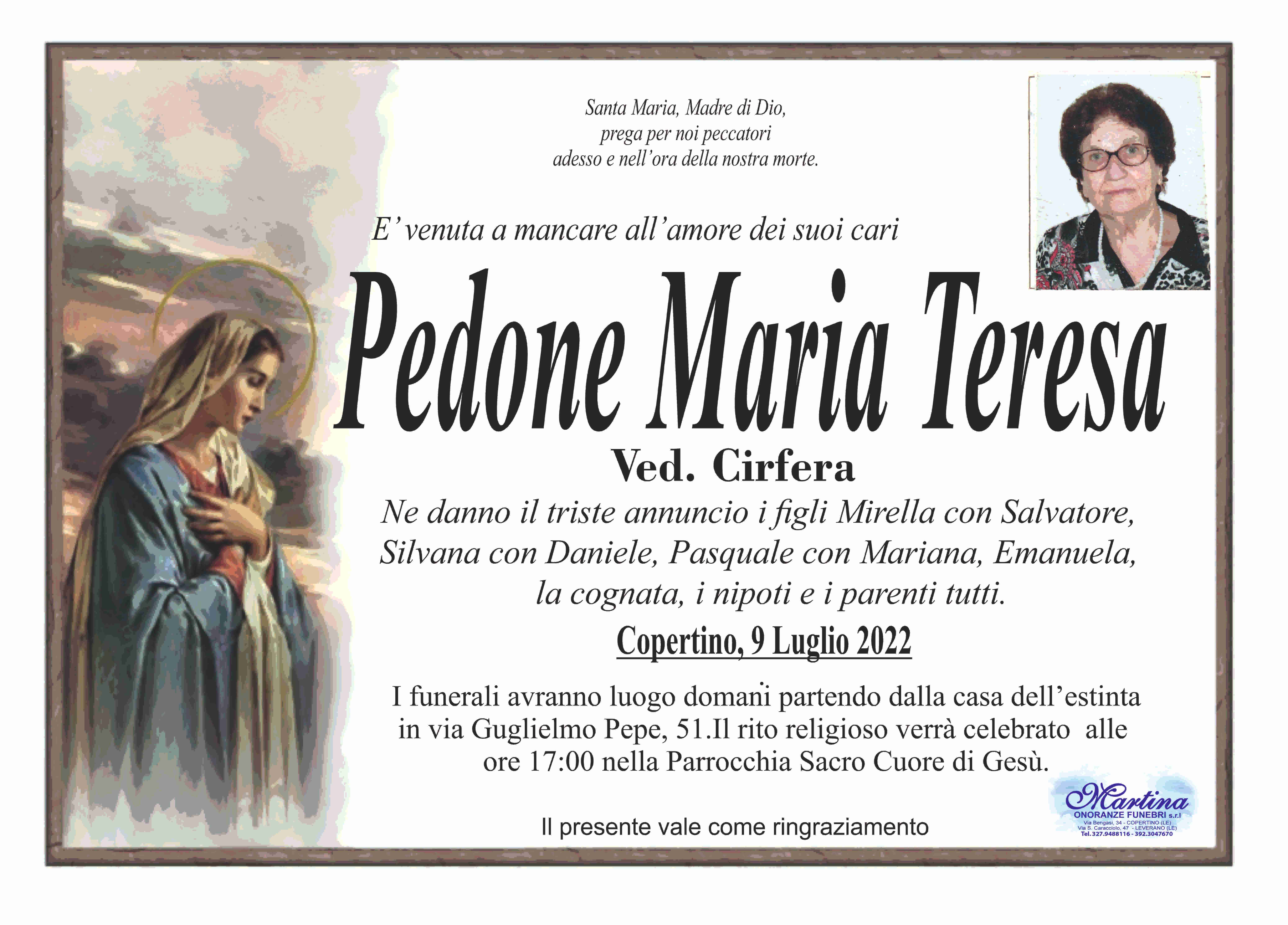 Maria Teresa Pedone