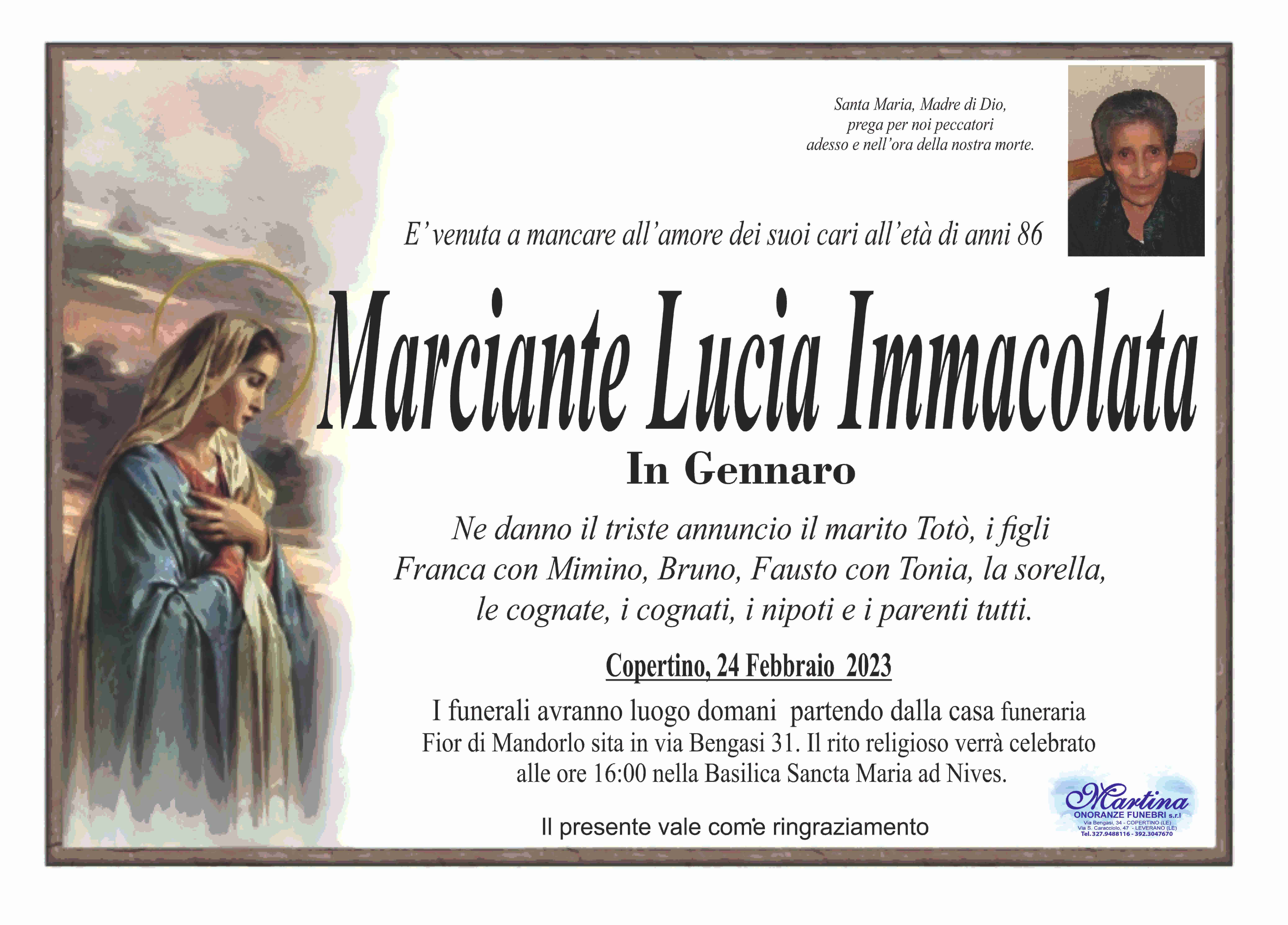Lucia Immacolata Marciante