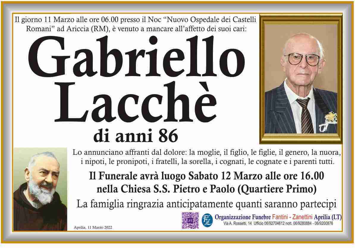 Gabriello Lacchè
