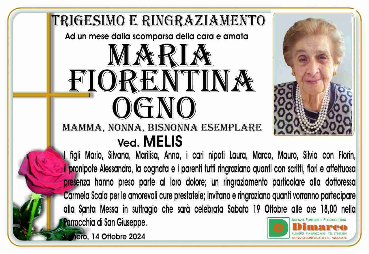 Maria Fiorentina Ogno ved. Melis