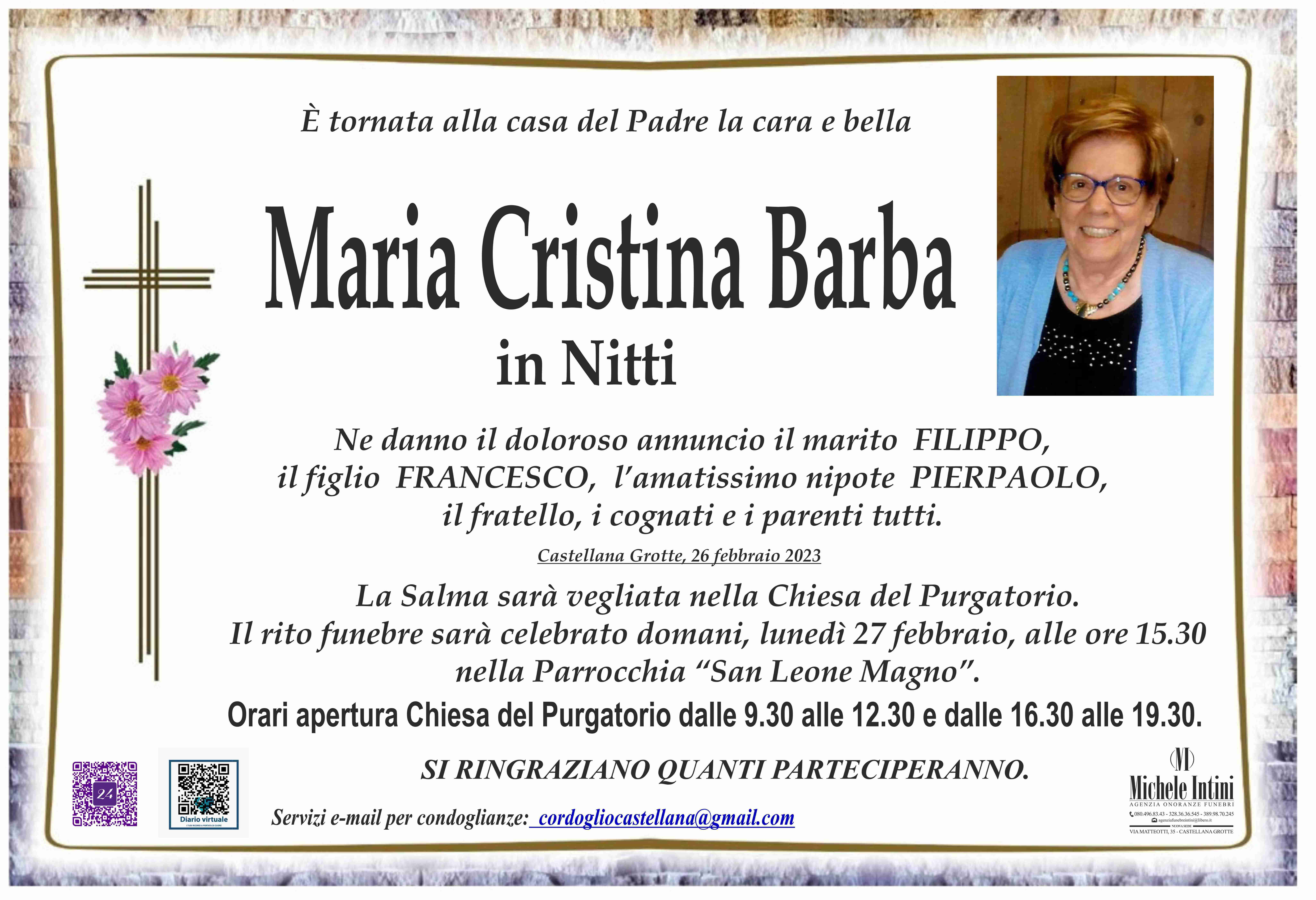 Maria Cristina Barba