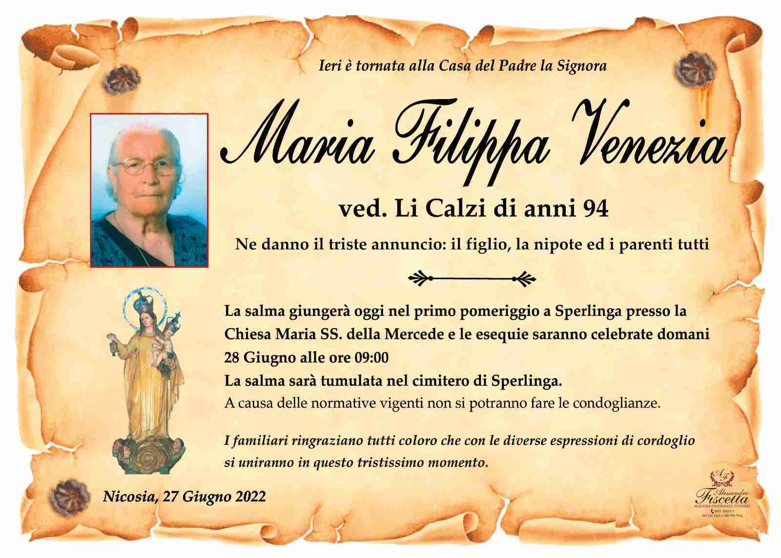 Maria Filippa Venezia