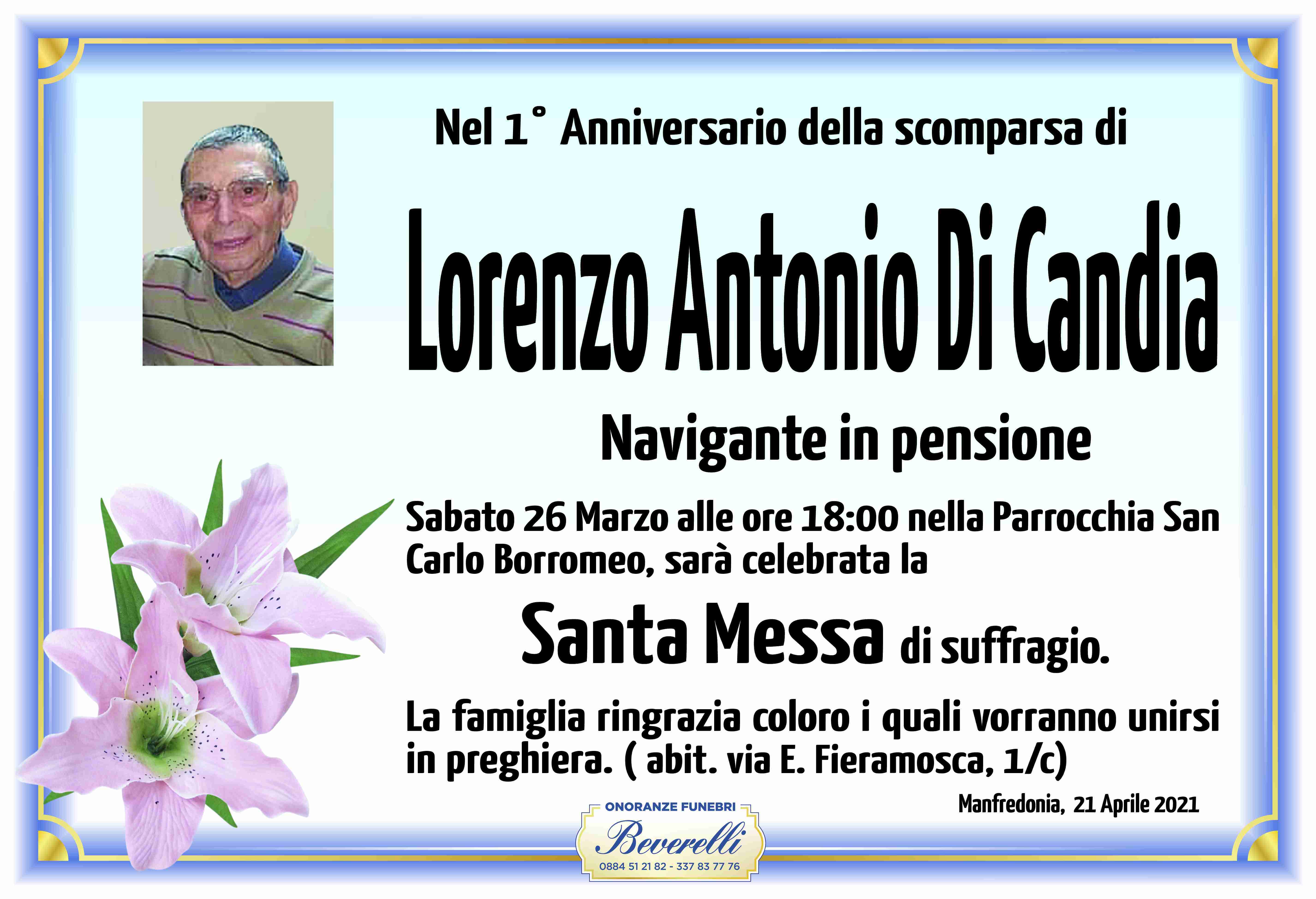 Lorenzo Antonio Di Candia