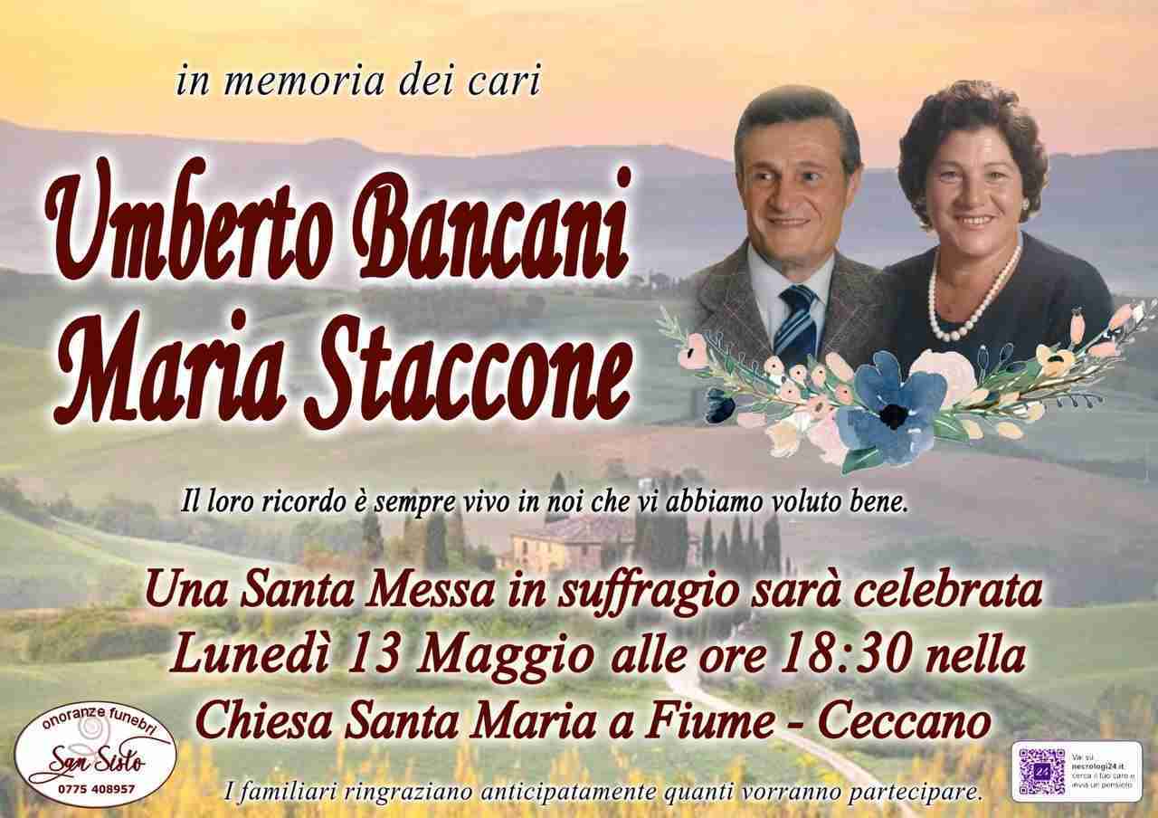 Umberto Bancani e Maria Staccone
