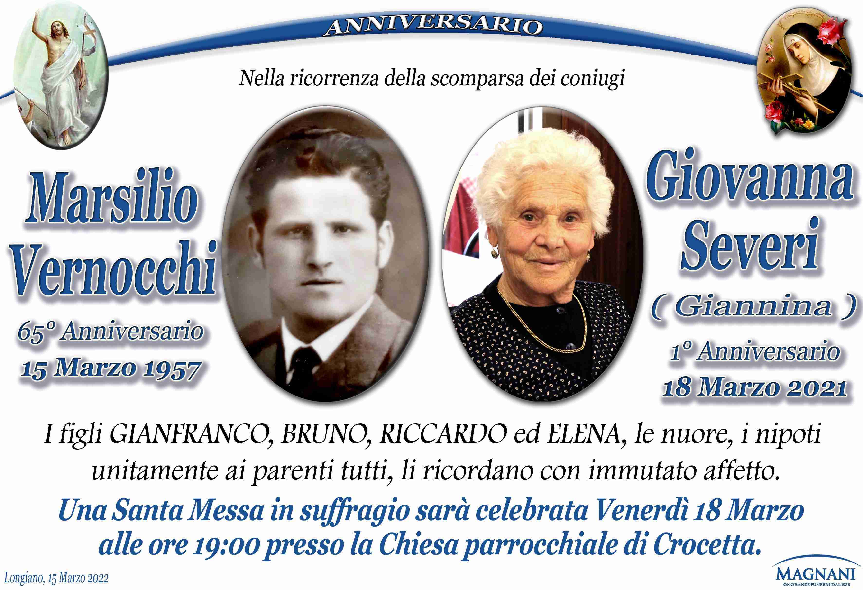 Marsilio Vernocchi e Giovanna Severi