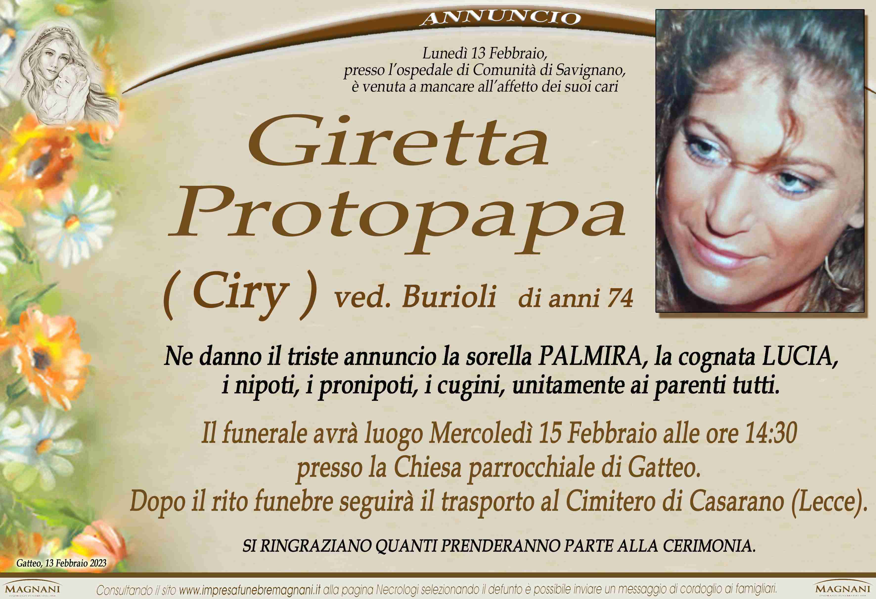 Protopapa Giretta (Ciry)