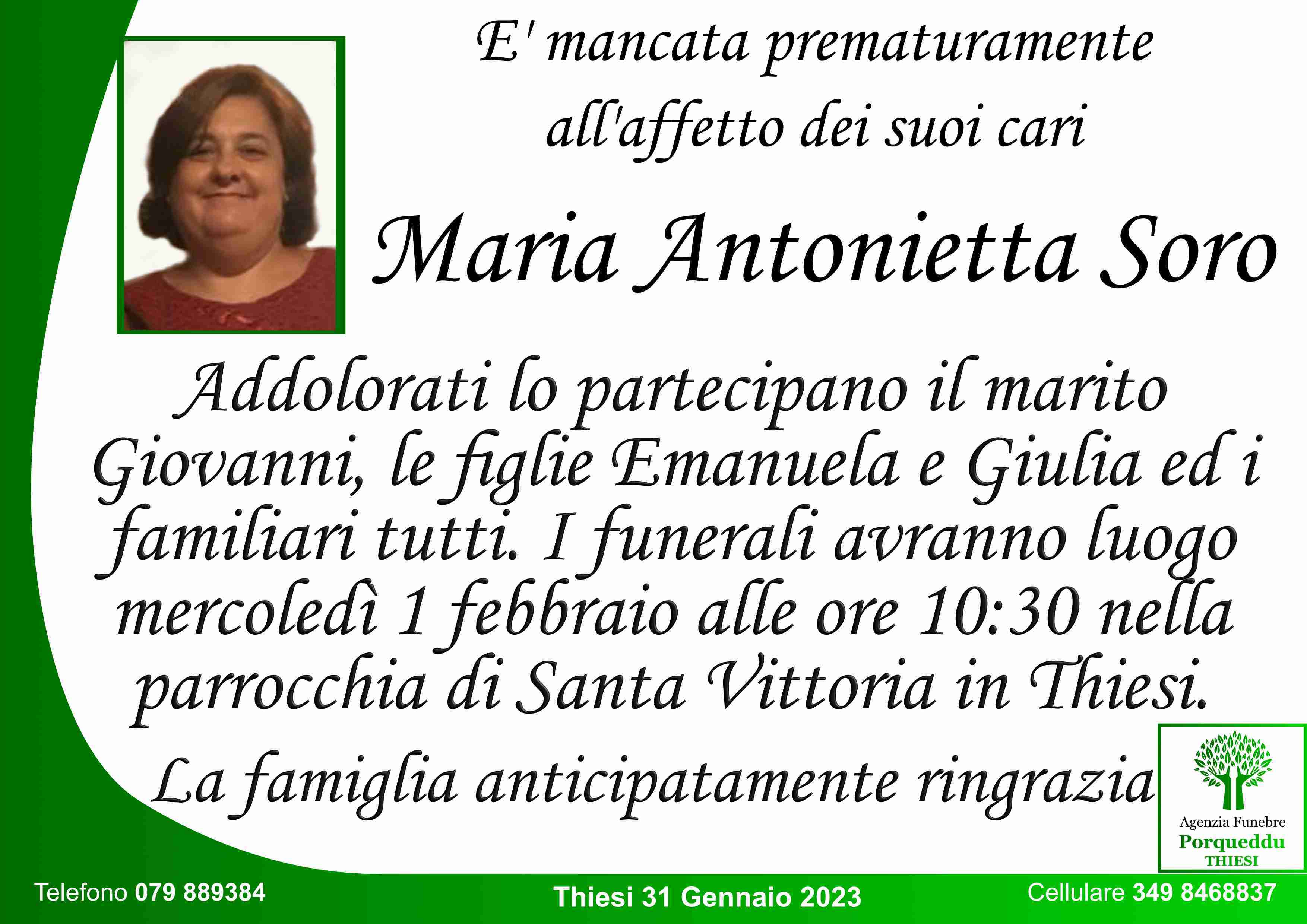 Maria Antonietta Soro